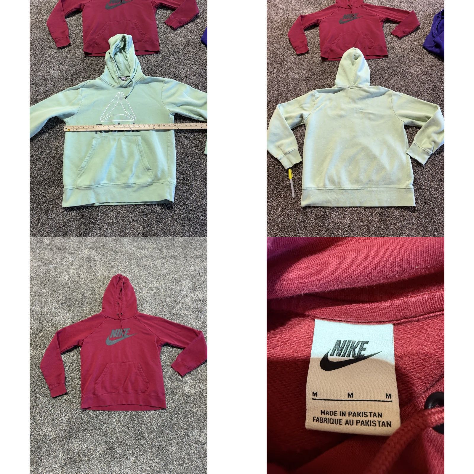Nike Nike Reebok Womens Hoodie Pullover Size Medium Lot Of 3 FLAWS Size M / US 6-8 / IT 42-44 - 8 Thumbnail