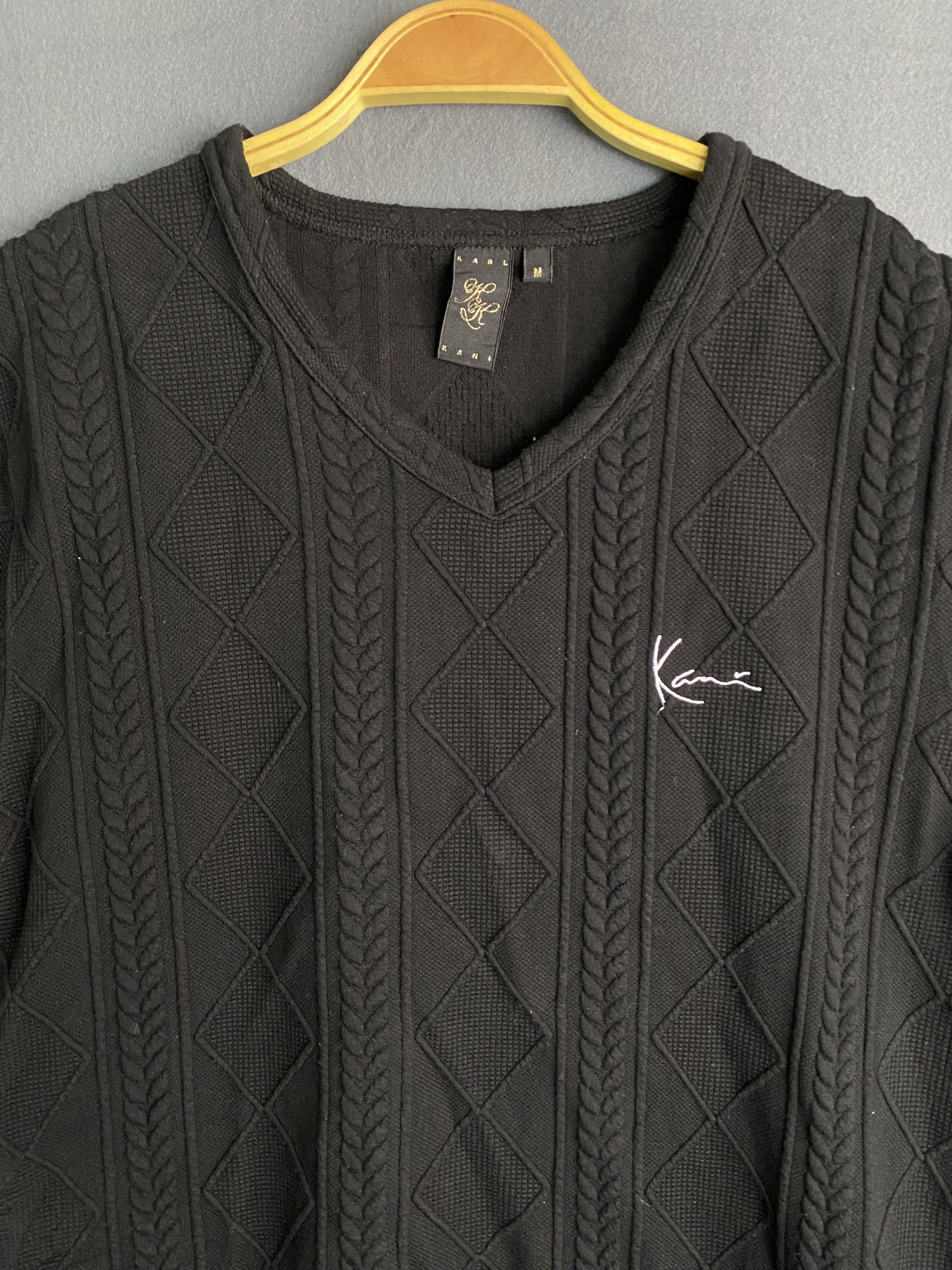 Karl Kani Karl Kani Textured V Neck Tshirts Size US M / EU 48-50 / 2 - 4 Thumbnail