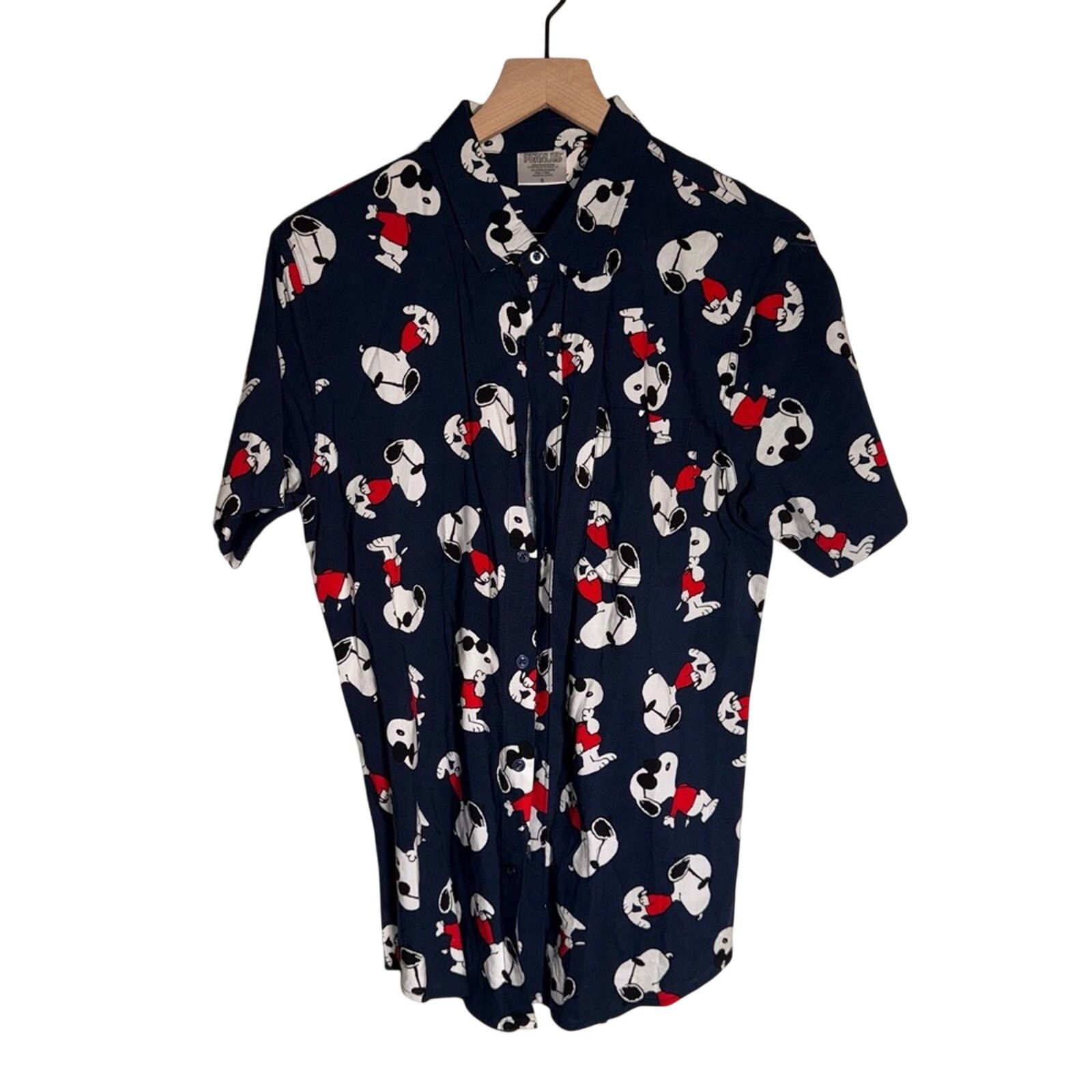 Peanuts PEANUTS snoopy print lightweight fandom button up shirt S Size US S / EU 44-46 / 1 - 1 Thumbnail