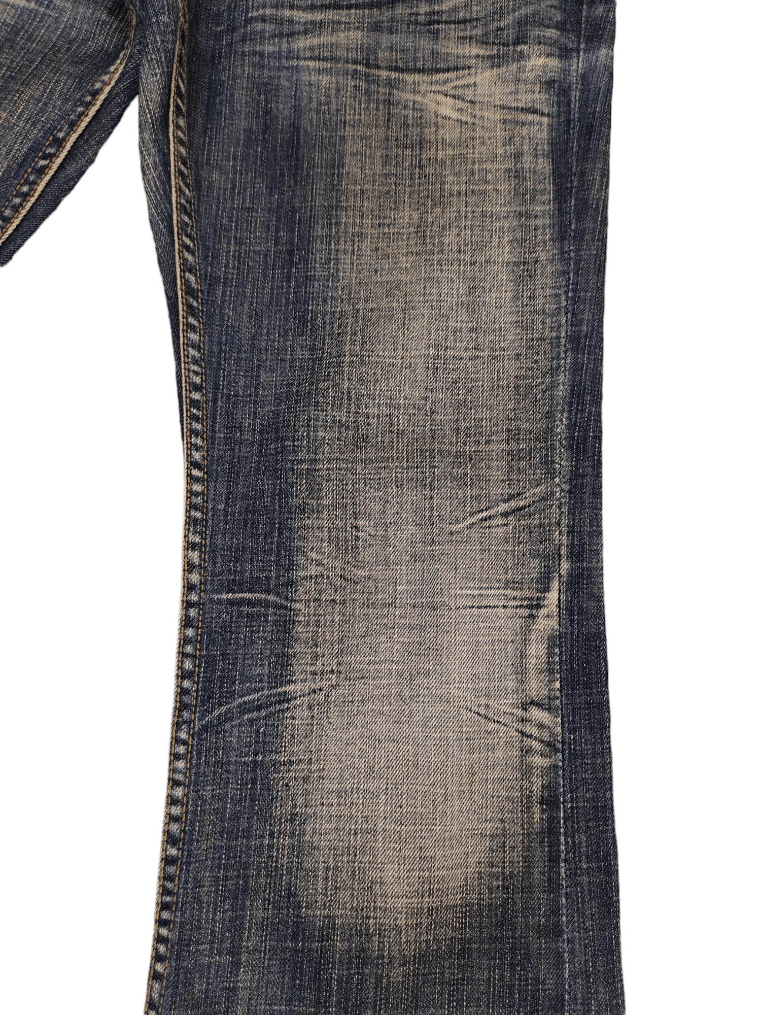 If Six Was Nine Flare Jean Different Rupert Leather Patchwork Pocket Bootcut Size US 30 / EU 46 - 16 Thumbnail