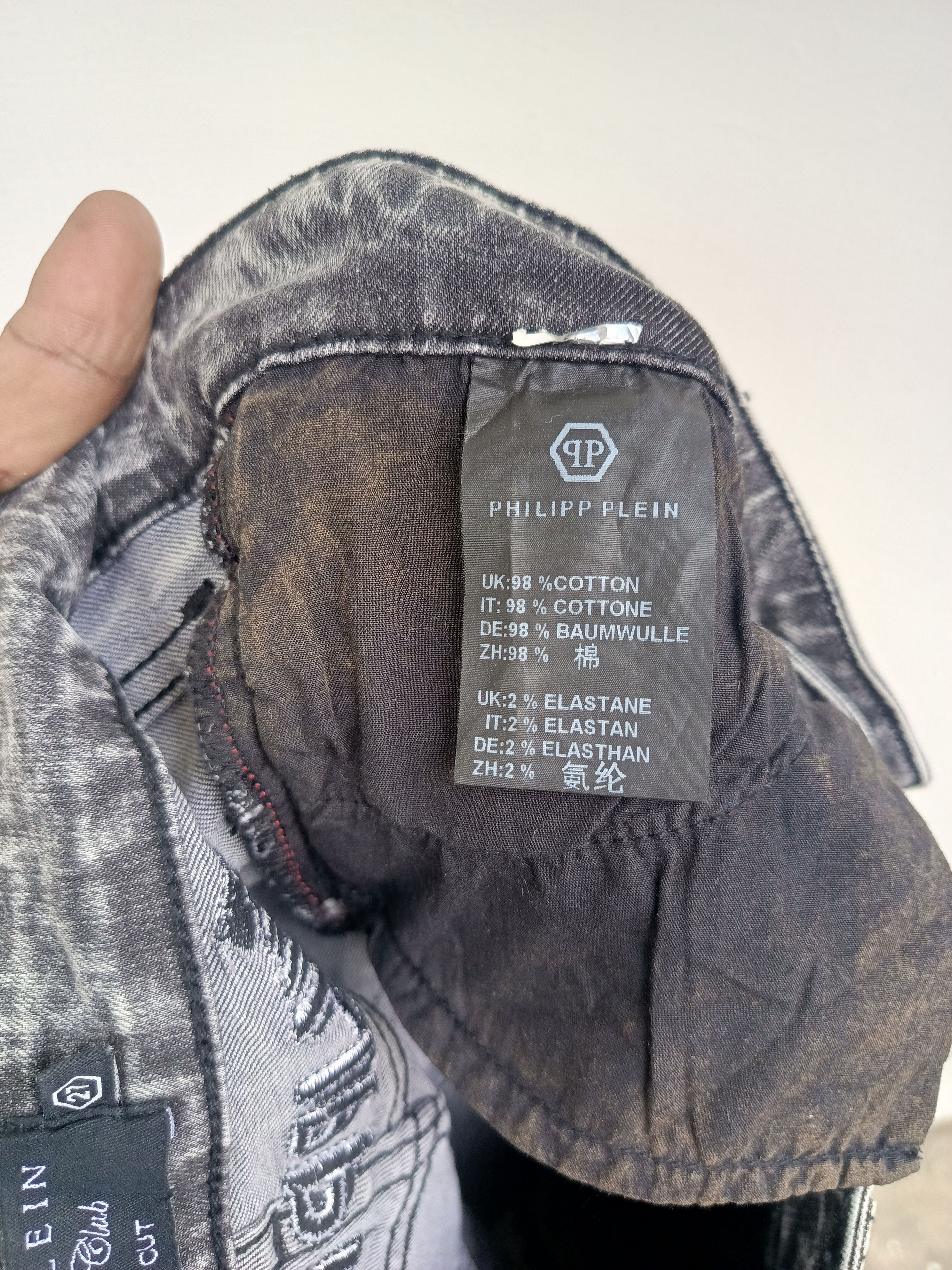 Philipp Plein Philipp Plein Rhinestone Denim Jeans. Luxury Streetwear Size 27" / US 4 / IT 40 - 10 Thumbnail