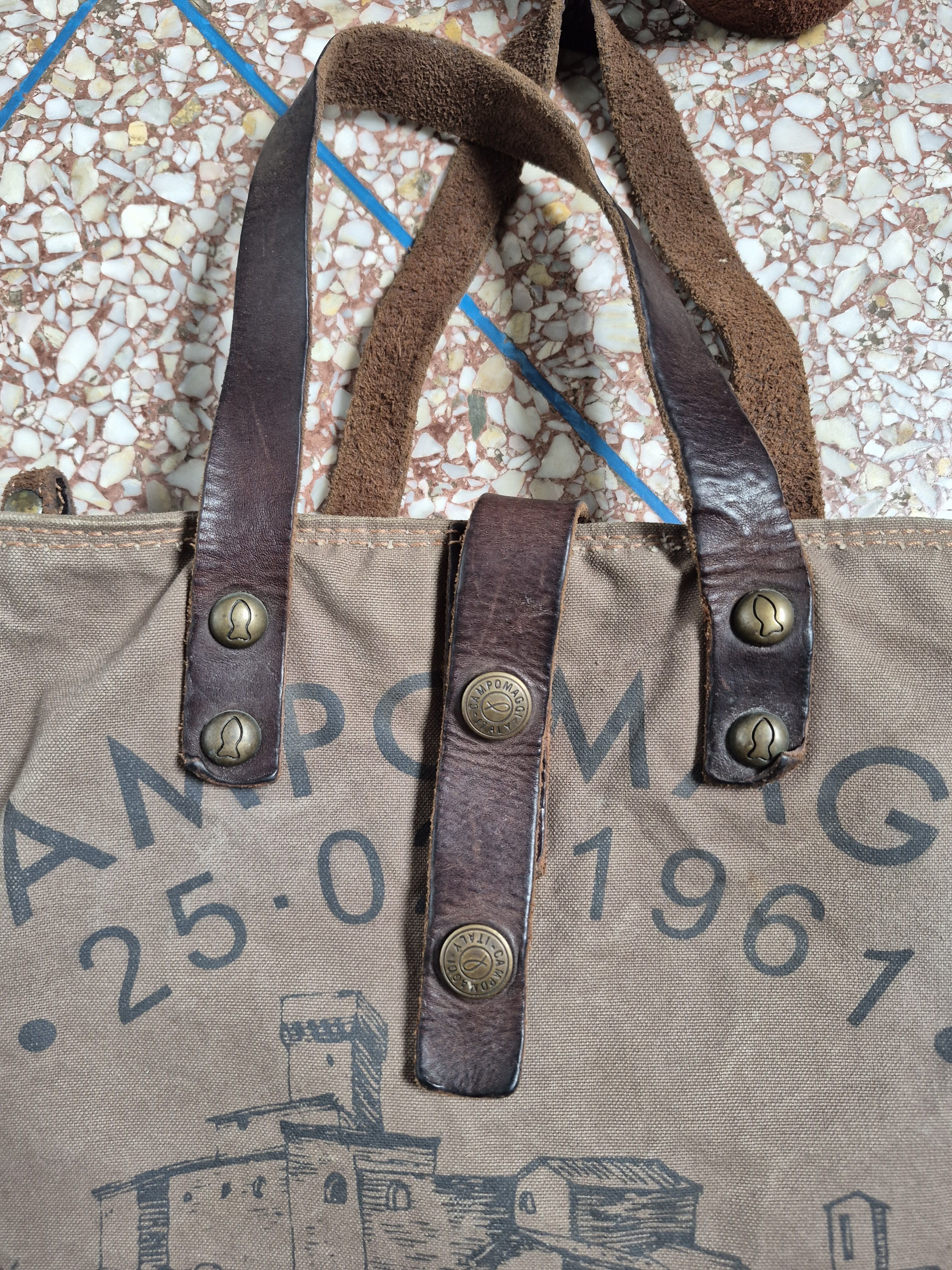 Campomaggi Vintage Campomaggi Teodorano Printed Canvas Leather Size ONE SIZE - 5 Thumbnail
