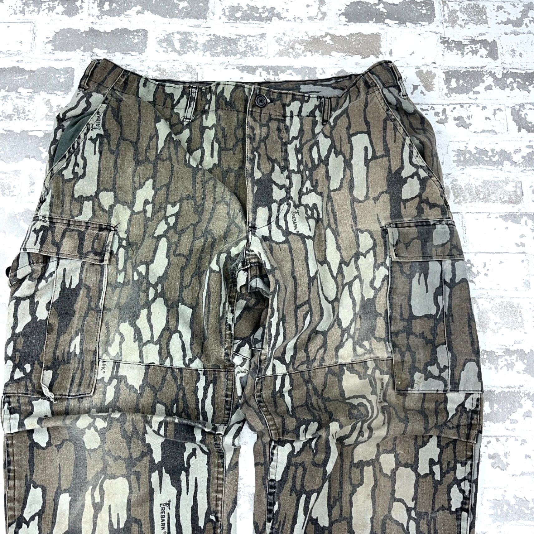 Vintage Vintage Trebark Camo Pants Men XL 40x30 Cargo Baggy Skate USA 90s Hip Hop Adult Size US 36 / EU 52 - 5 Thumbnail
