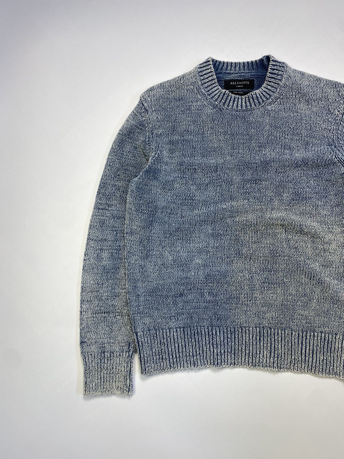 Allsaints Allsaints isumi crew blue garment knit sweater jumper Size US S / EU 44-46 / 1 - 4 Thumbnail
