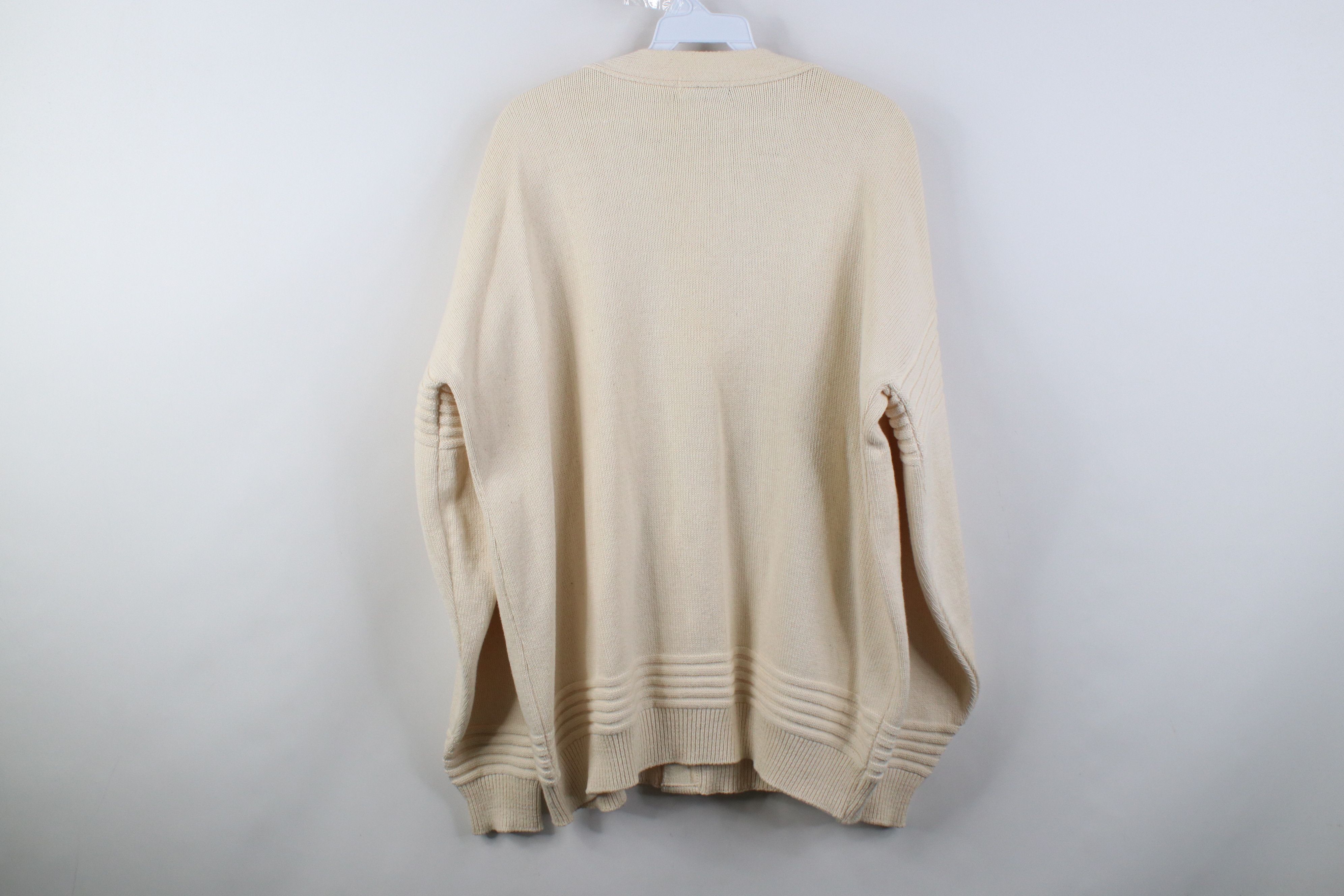 Vintage Vintage 90s Streetwear Cotton Knit Cardigan Sweater USA Size US XL / EU 56 / 4 - 14 Thumbnail