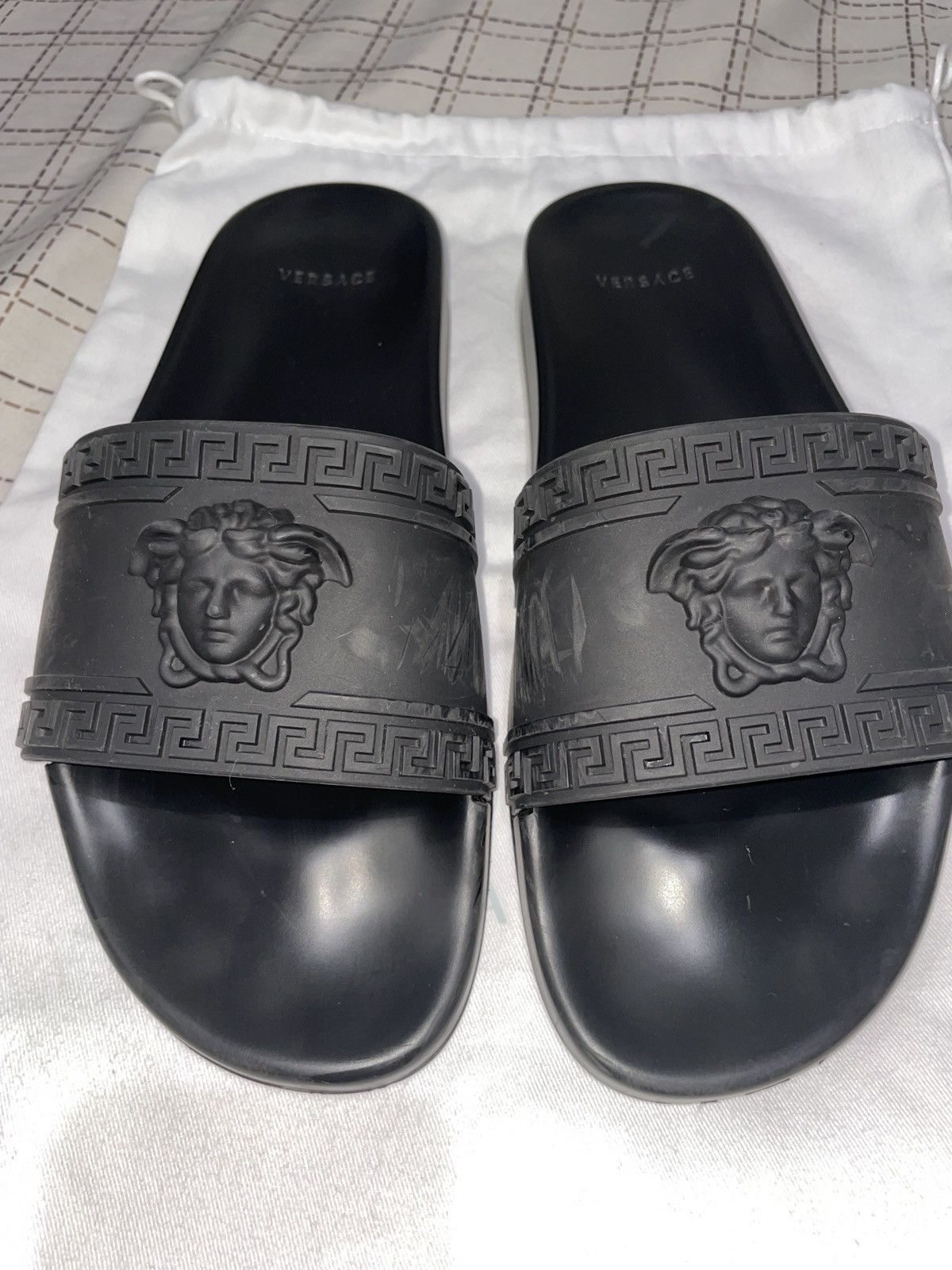 Versace Versace Pool Slides Gomma Size US 11 / EU 44 - 1 Thumbnail