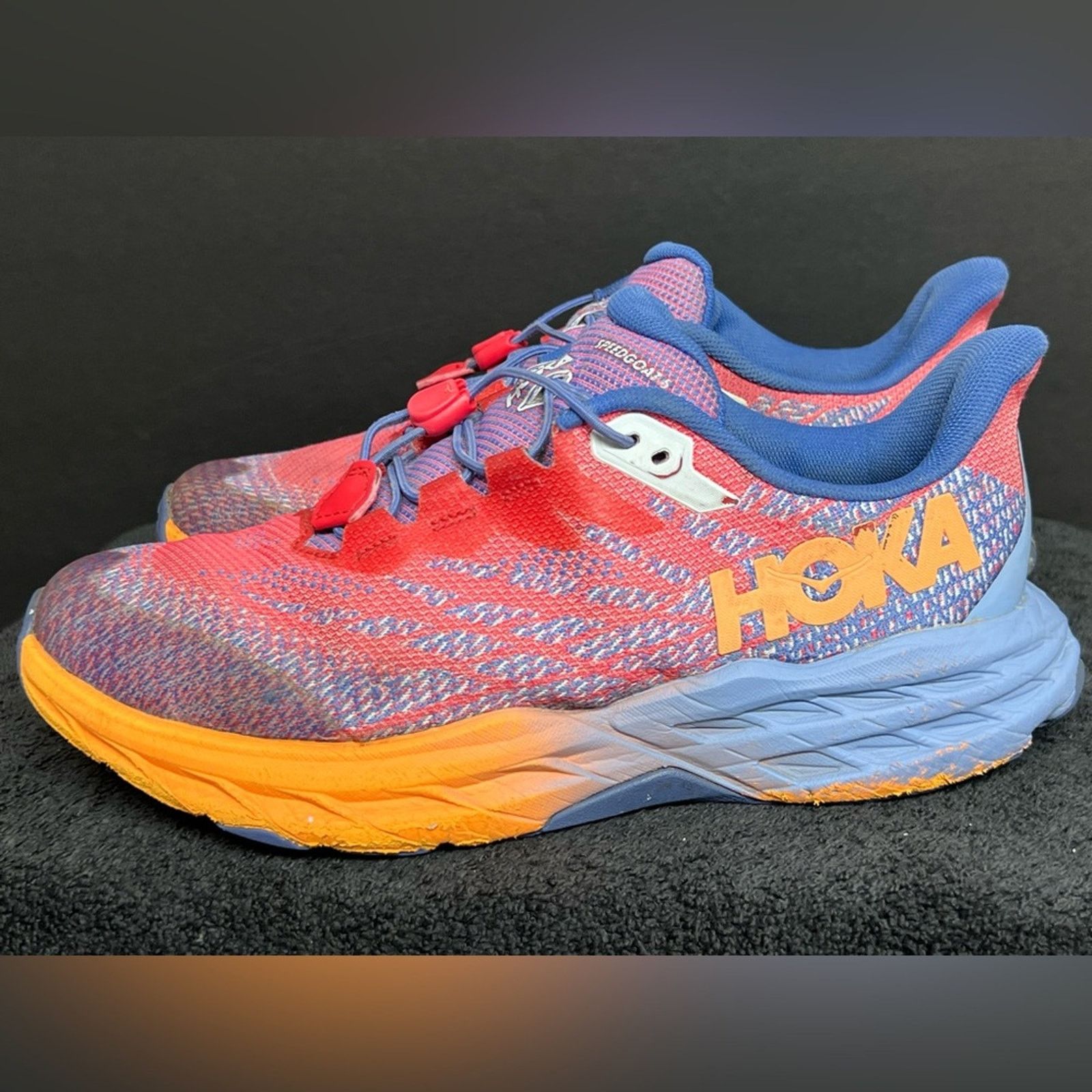 Hoka Hoka One One SpeedGoat 5 Blue Coral Camellia Women Sz 8 6.5Y Size US 8 / IT 38 - 1 Thumbnail