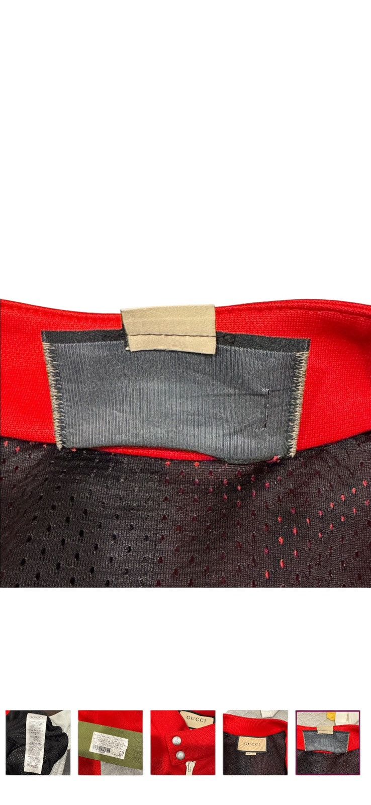 Gucci Gucci Mens Red GG Full Zip Track Jacket Size US M / EU 48-50 / 2 - 7 Thumbnail