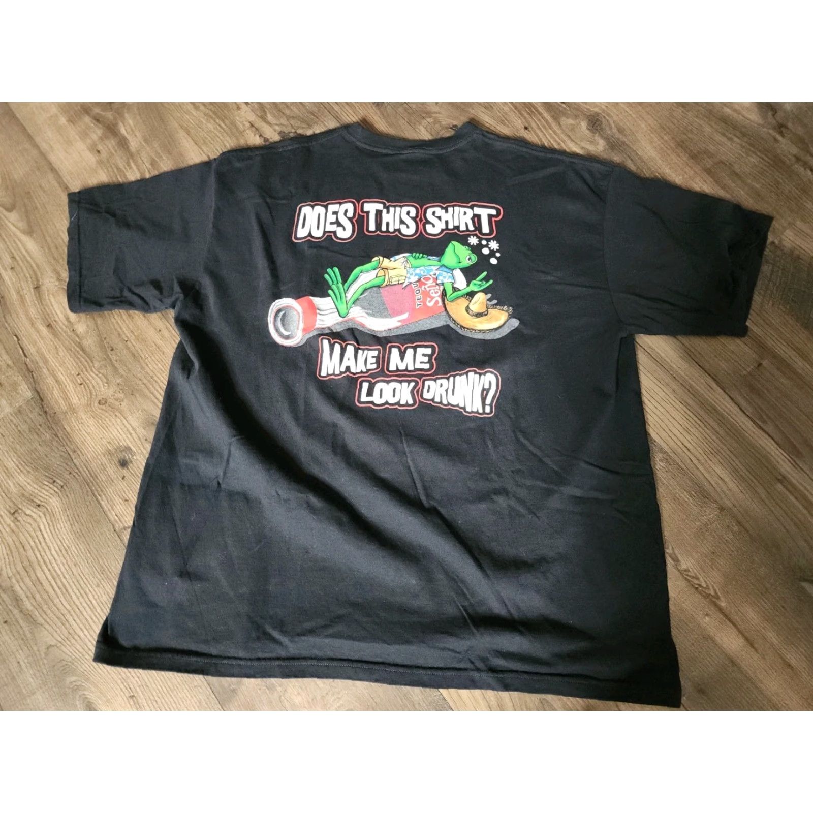 Vintage Senor Frog’s Puerto Vallarta Mens T-Shirt 2XL Black Short Sleeve Crew Neck Funny Travel Classic Logo Size US XXL / EU 58 / 5 - 2 Thumbnail