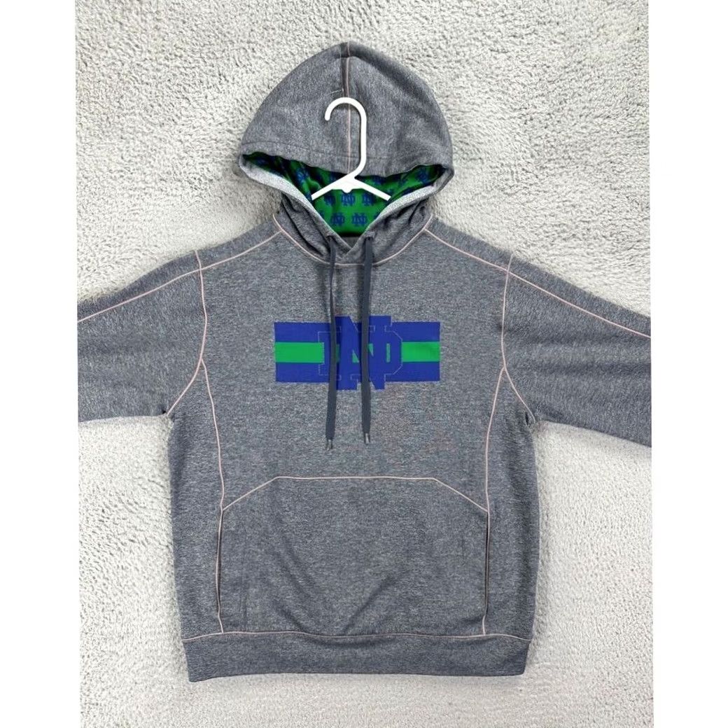 Champion Champion Sweatshirt Men Medium Grey Performance Notre Dame Fighting Irish Hoodie Size US M / EU 48-50 / 2 - 2 Thumbnail