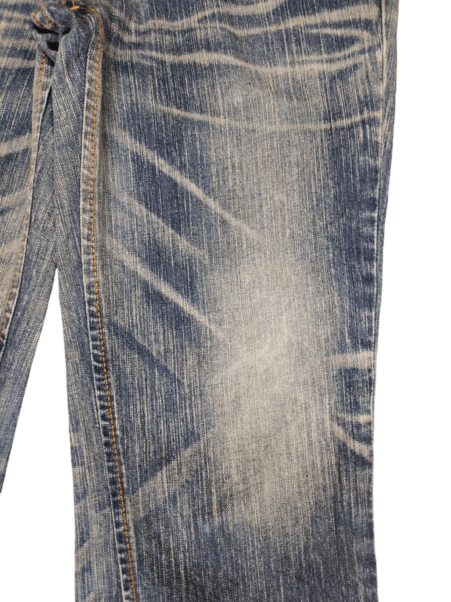 Edwin Flare Jeans Edwin XV Distres Faded Boot Cut Y2k Ifsixwasnine Size US 33 - 15 Thumbnail