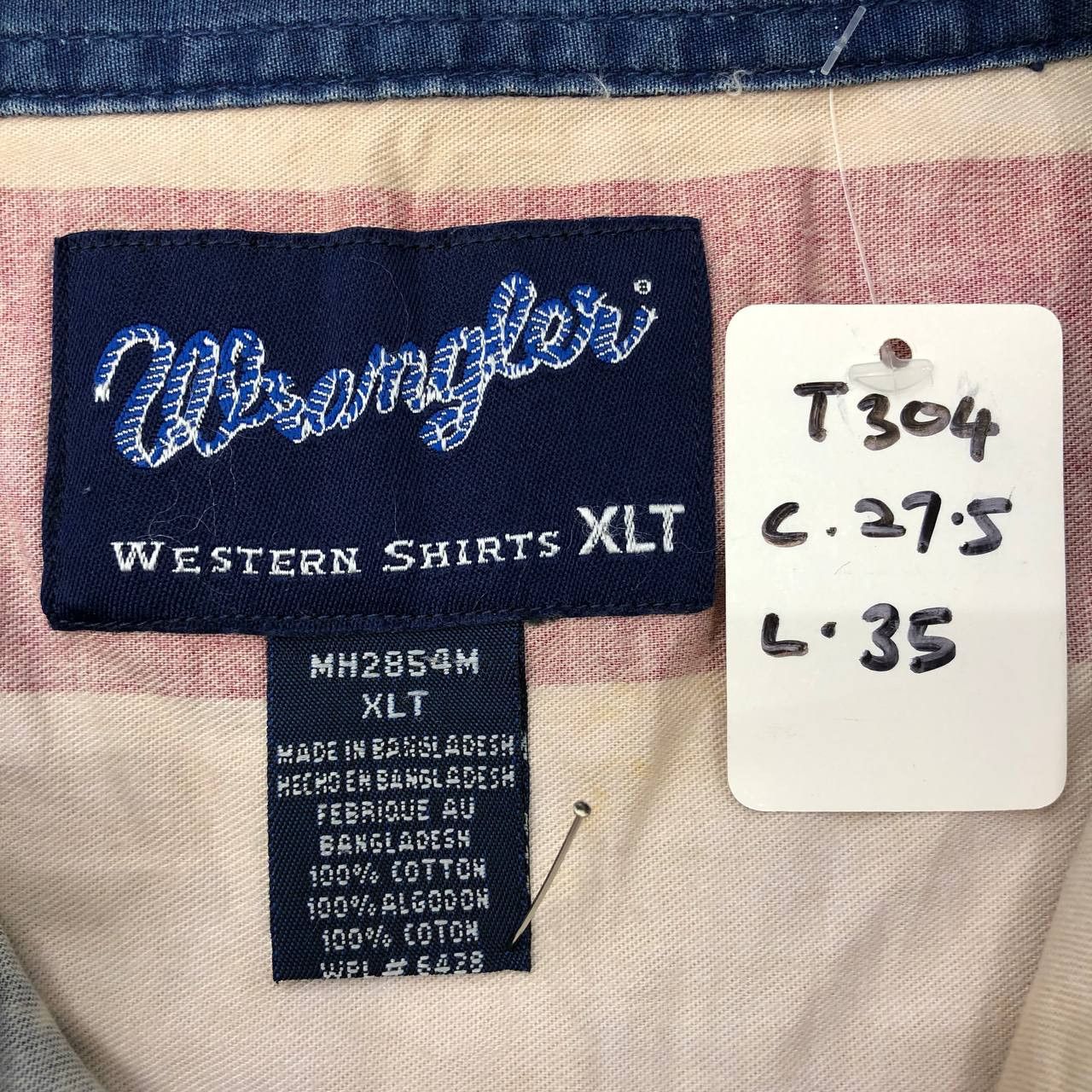 Vintage × Wrangler T304 VTG WRANGLER AMERICAN FLAG WESTERN SHIRTS Size US XXL / EU 58 / 5 - 5 Thumbnail