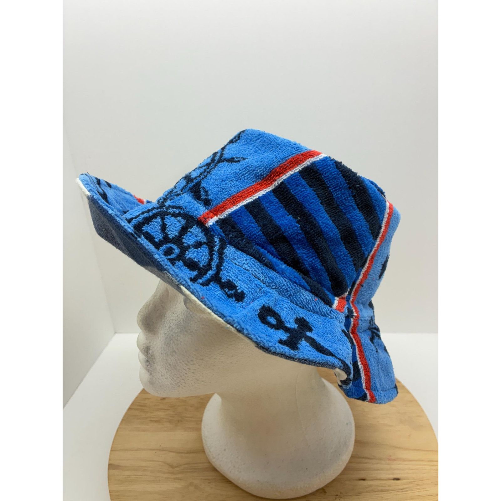Other Upcycled Bucket Hat, Nautical Summer Hat, Soft, Packable, Size ONE SIZE - 15 Thumbnail