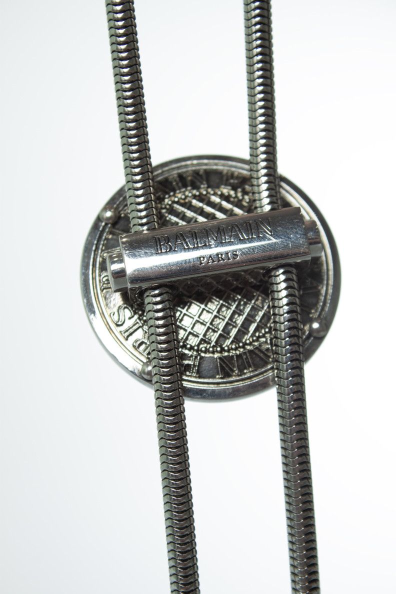 Balmain Balmain, silver necklace with balmain emblem Size ONE SIZE - 3 Thumbnail
