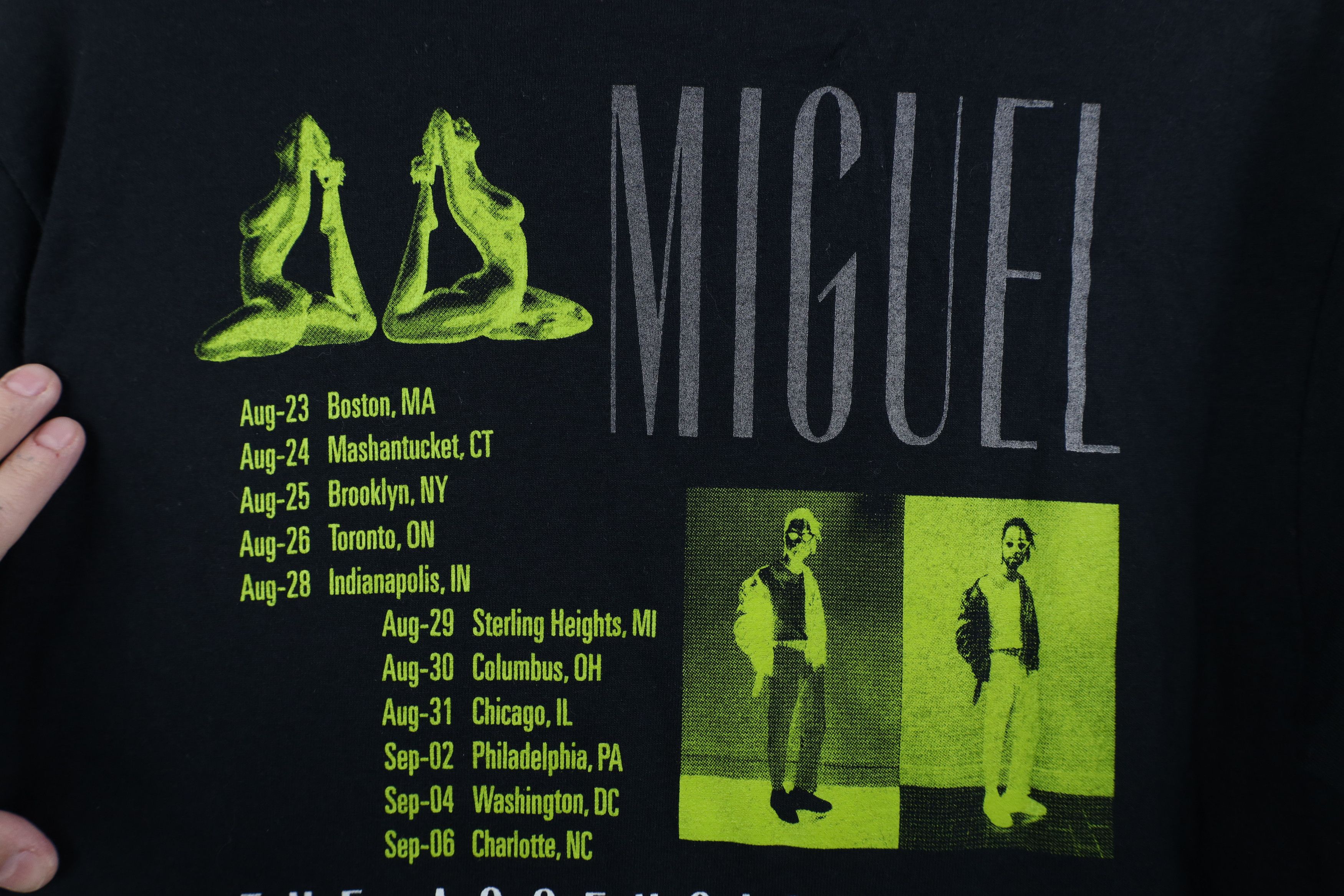 Vintage Miguel 1 Concepts The Ascension Tour Double Sided T-Shirt Size US S / EU 44-46 / 1 - 11 Thumbnail