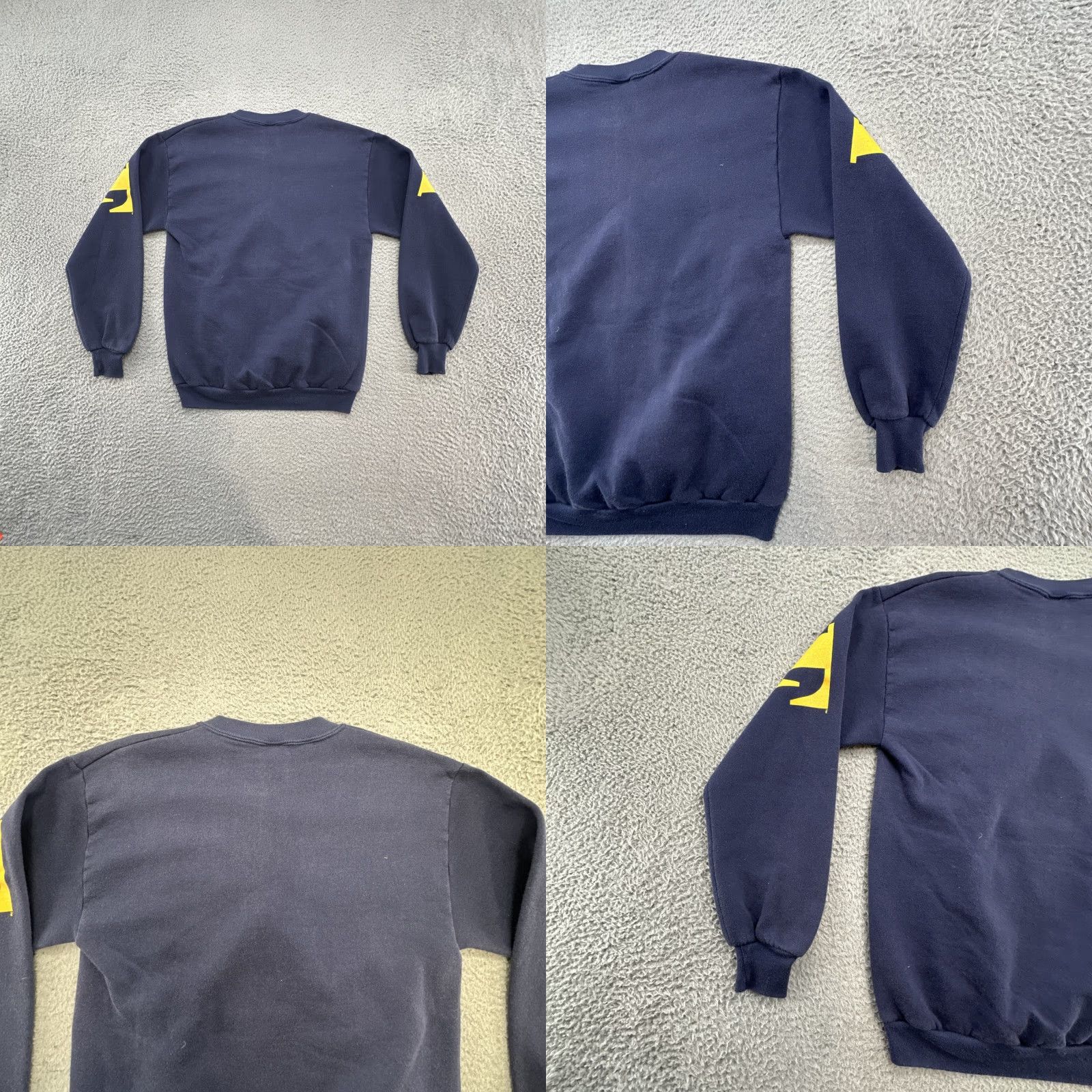Fruit Of The Loom VINTAGE Yale Bulldogs Crewneck Sweatshirt Sz Medium Navy Blue Made In USA Size US XL / EU 56 / 4 - 10 Thumbnail