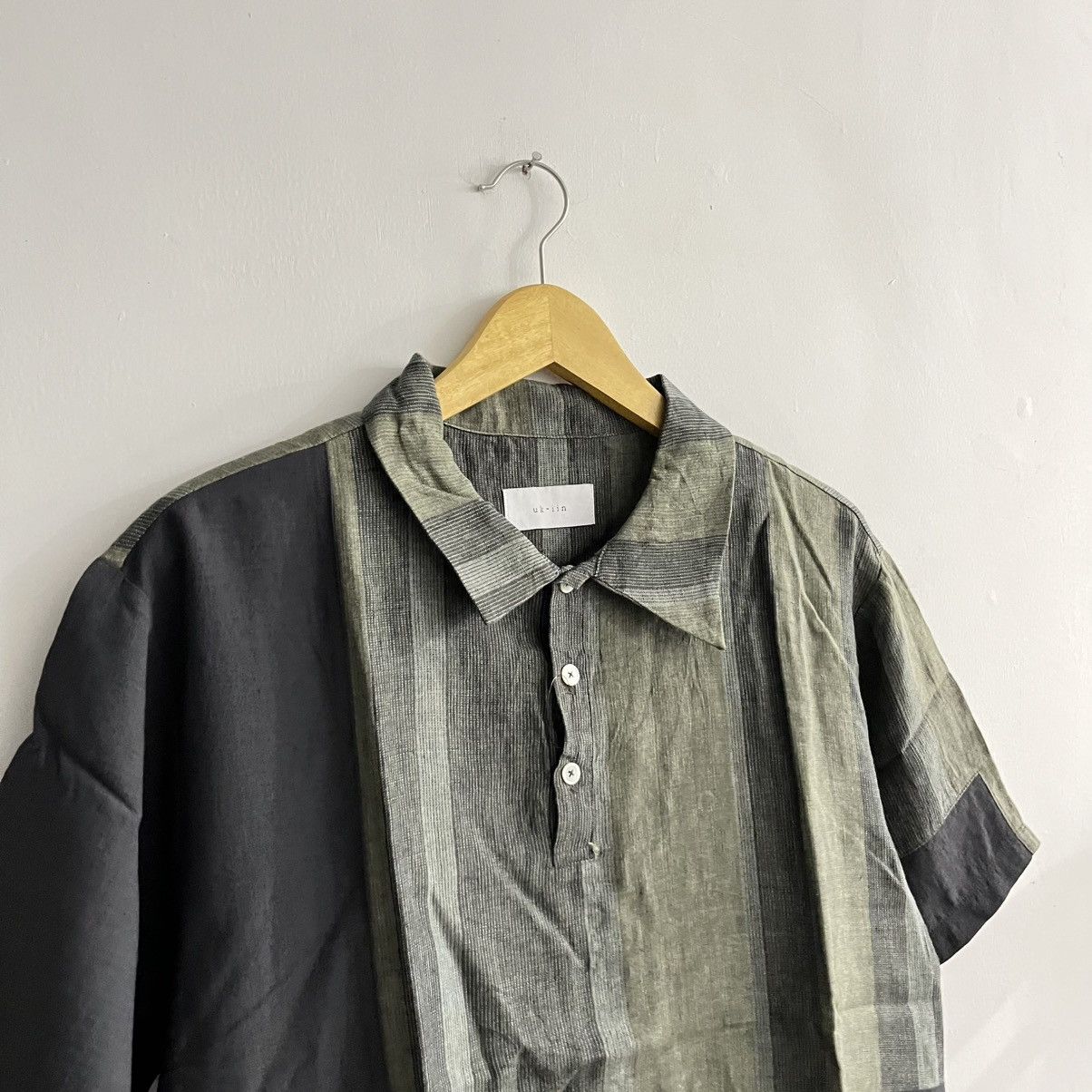 Issey Miyake uk iin - halfbutton shirt Size US M / EU 48-50 / 2 - 3 Thumbnail