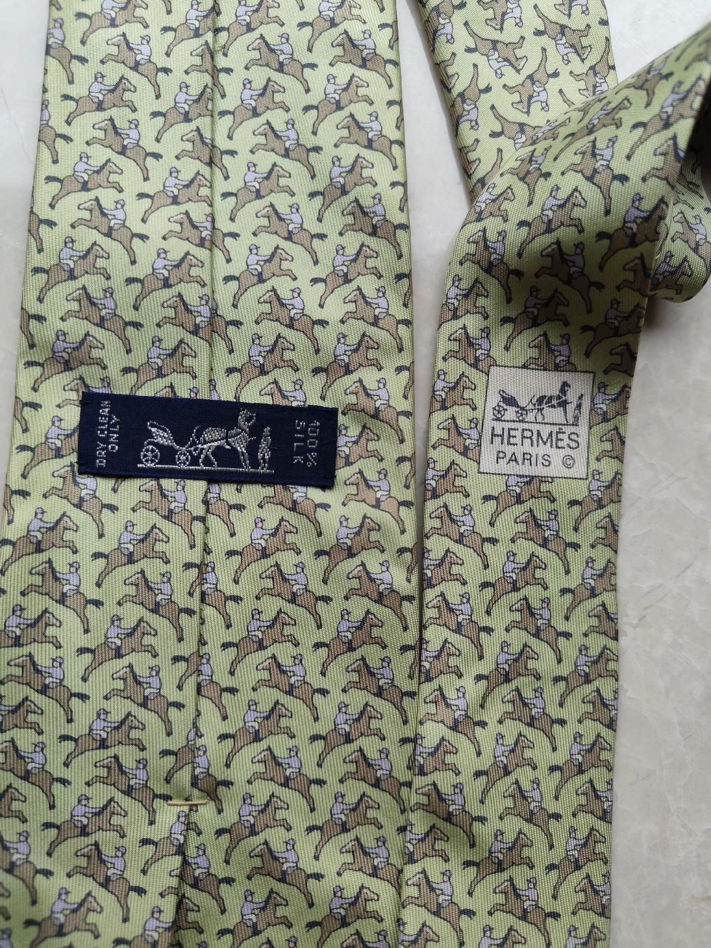 Hermes Hermes Men's Tie K29 Size ONE SIZE - 3 Thumbnail