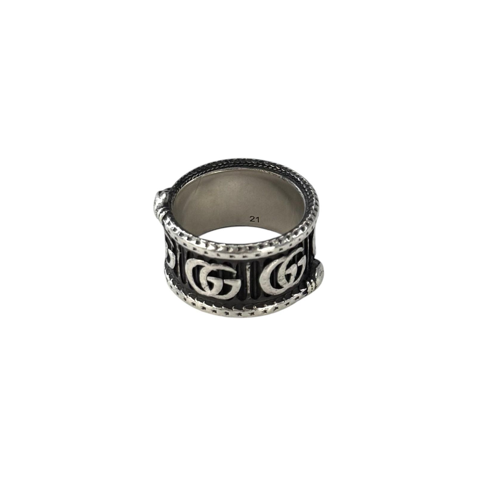Gucci Gucci Sterling Silver GG Marmont Snake Ring Size ONE SIZE - 6 Thumbnail