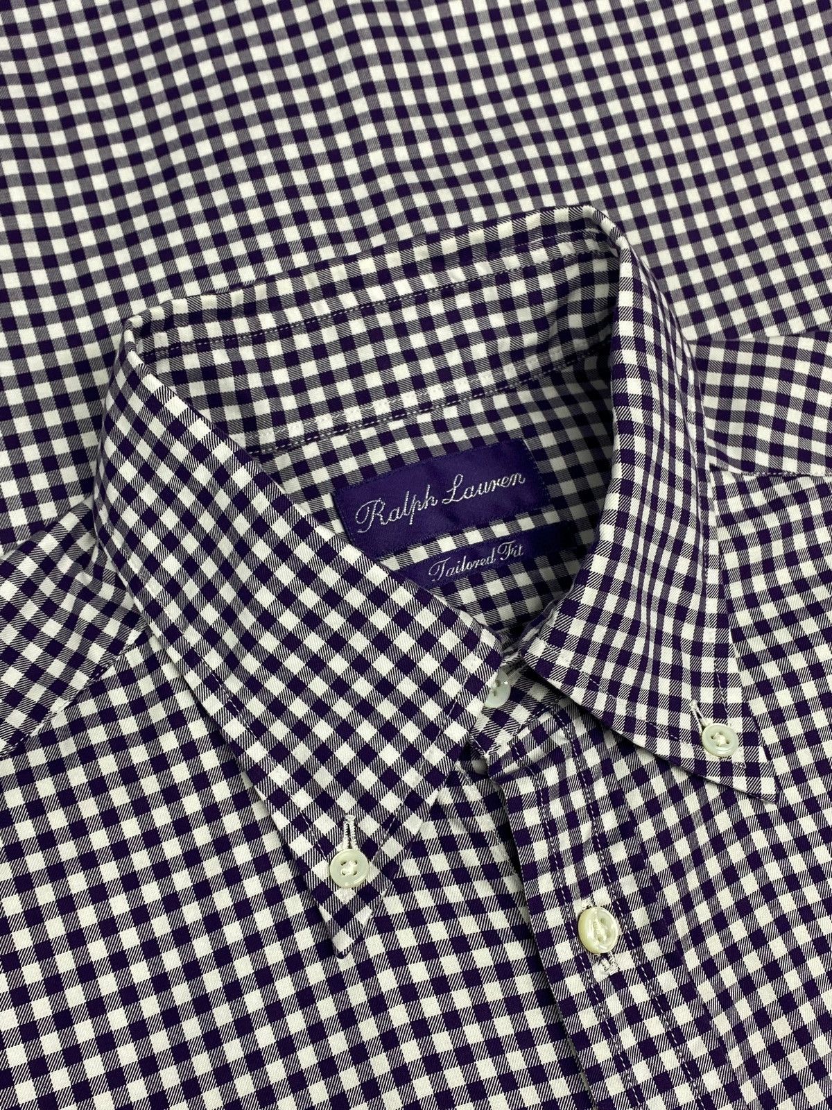 Ralph Lauren × Ralph Lauren Purple Label 🔥 RALPH LAUREN PURPLE LABEL GINGHAM Y2K MADE IN ITALY VIBE Size US M / EU 48-50 / 2 - 15 Thumbnail