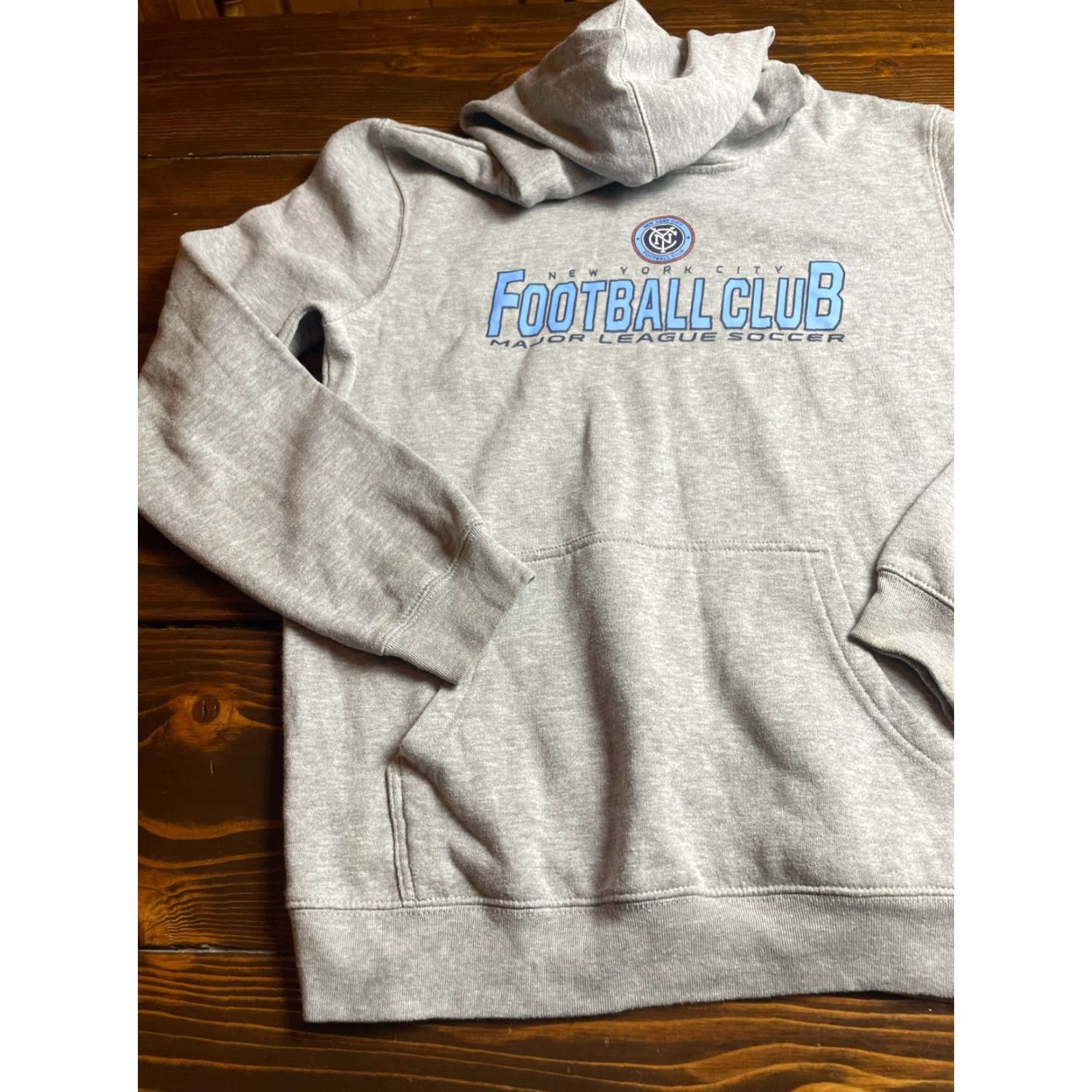 Vintage MLS Hoodie Women's Size XL Gray Soccer New York Football Club Hoodie USA Jersey? Size XL / US 12-14 / IT 48-50 - 4 Thumbnail