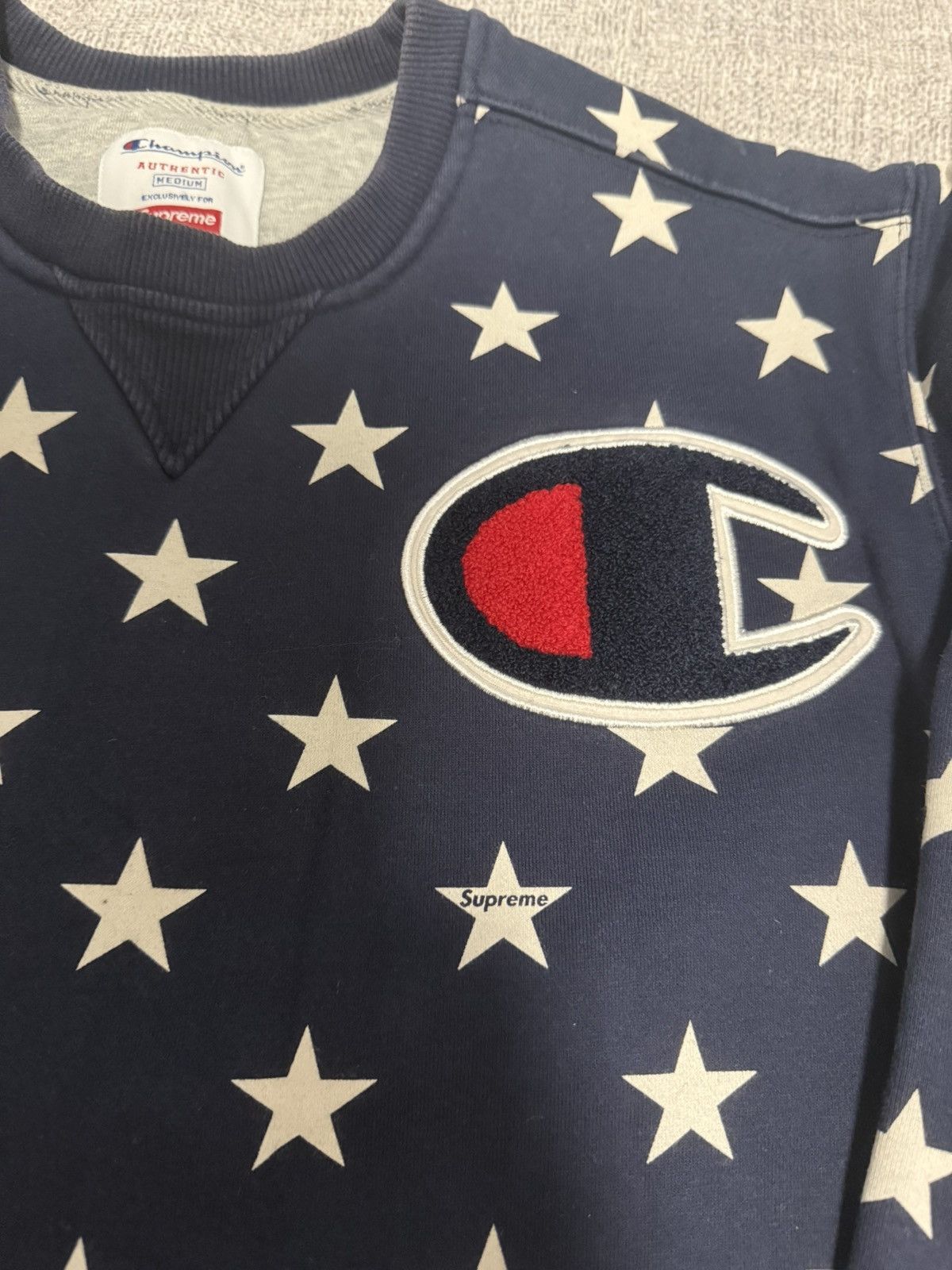 Supreme Supreme fw12 champion stars crewneck sweatershirt Size US M / EU 48-50 / 2 - 3 Thumbnail
