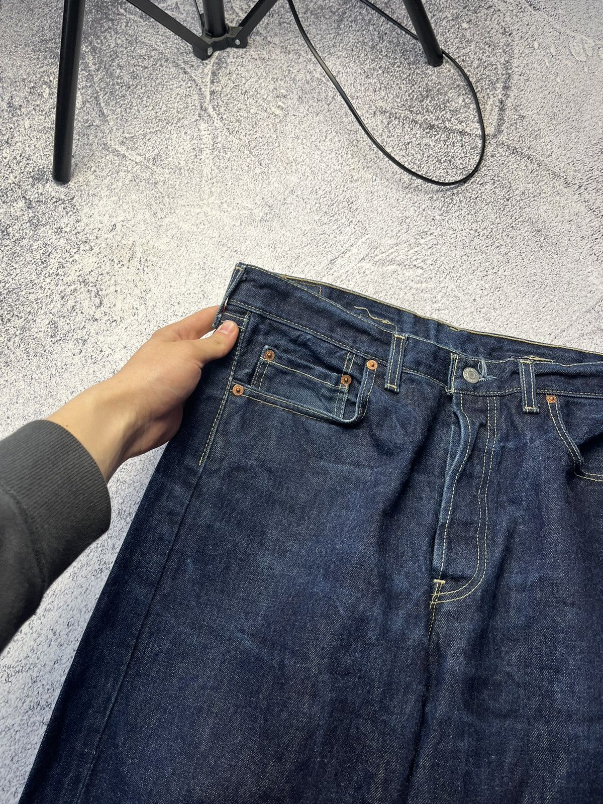 Levi's Vintage 90s Levis Blue Wash Style Baggy Jeans Y2K Rare Size US 36 / EU 52 - 4 Thumbnail