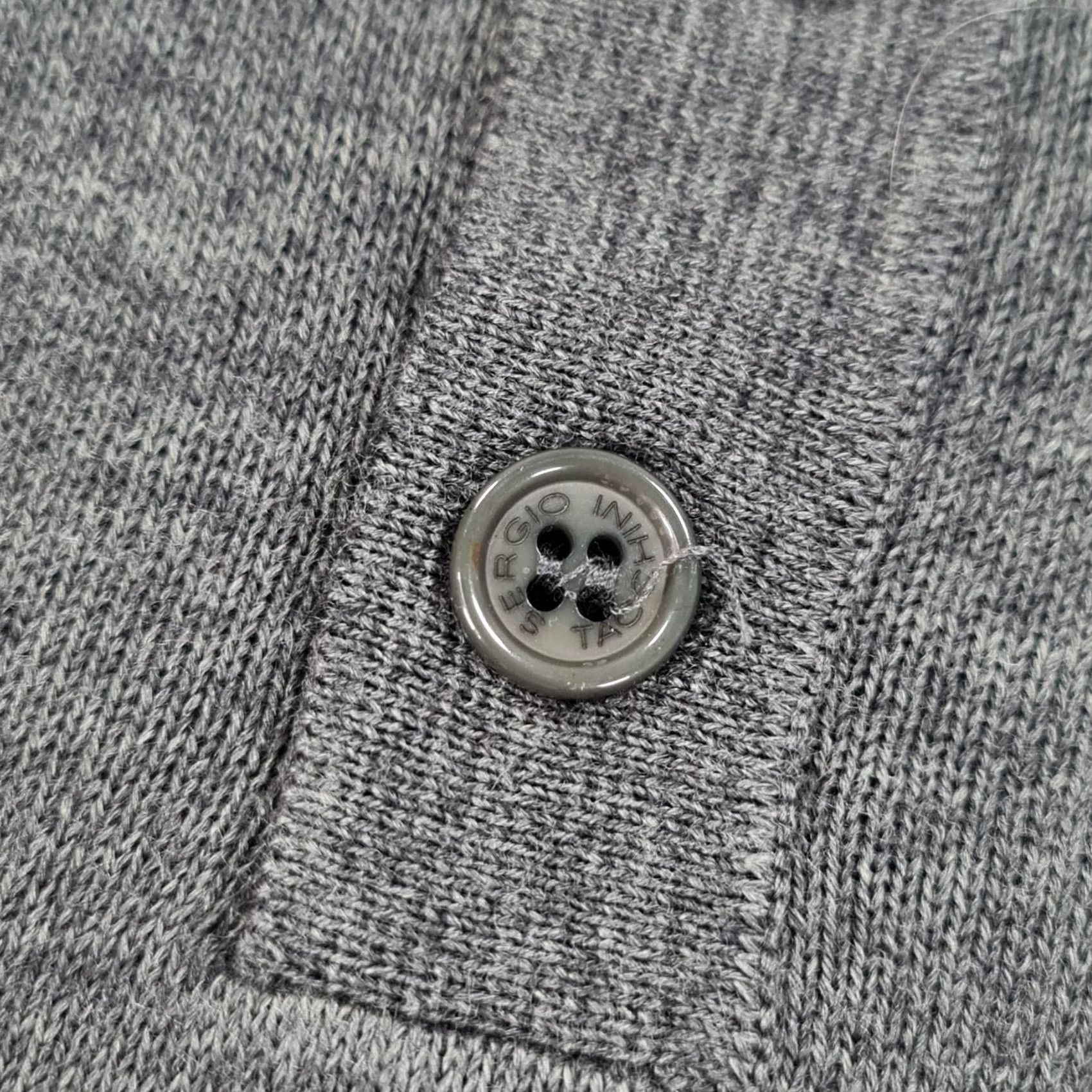 Sergio Tacchini Sergio Tacchini Jumper Mens Wool Acrylic Lightweight Knit Polo Neck Long Sleeve Grey Medium Size US M / EU 48-50 / 2 - 4 Thumbnail