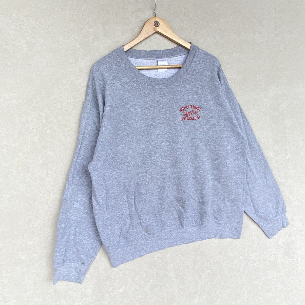 Other Vintage Gildan Heavy Printed Crewneck Sweatshirt Light Gray Size US L / EU 52-54 / 3 - 3 Thumbnail