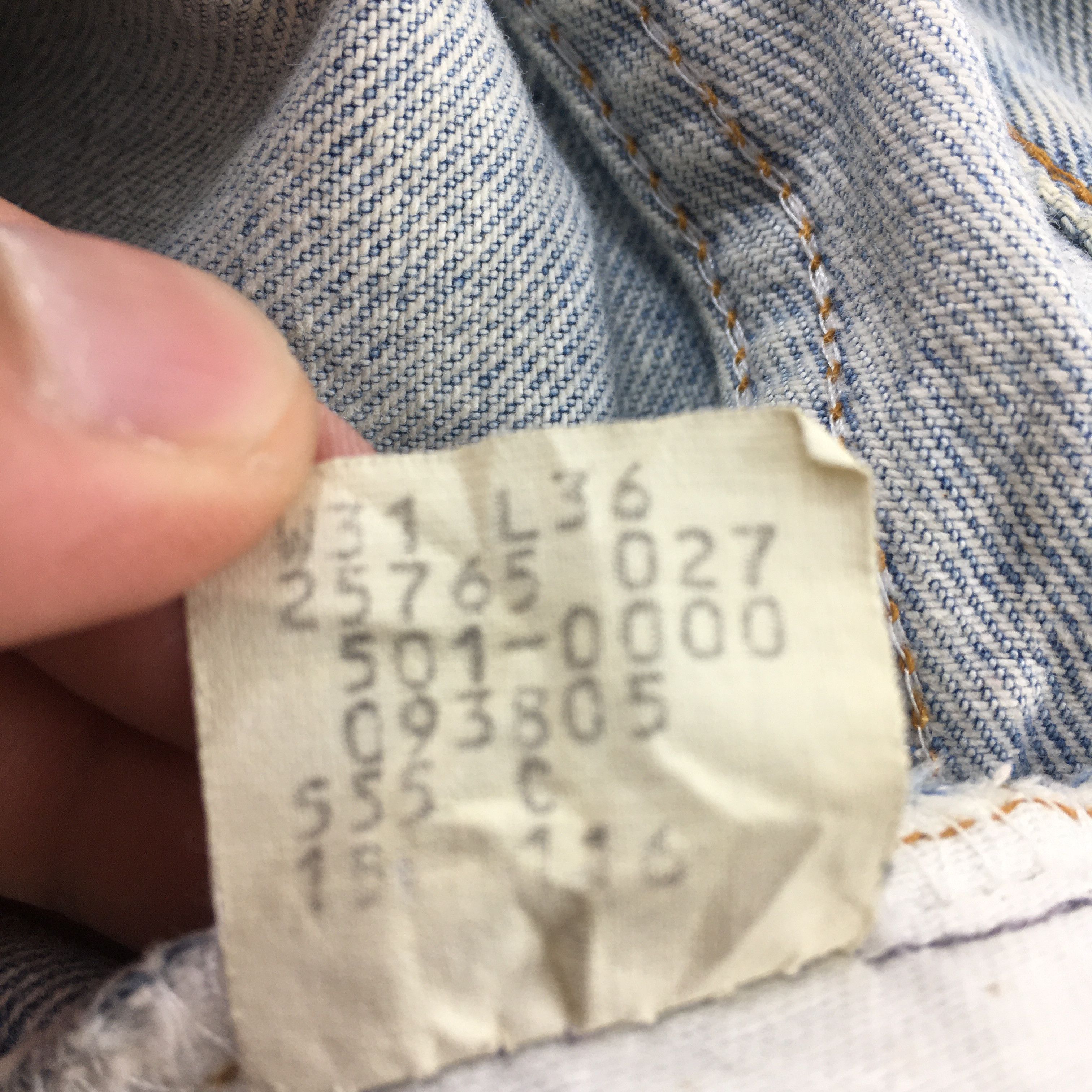 Levi's Size 29x31 Vintage 90s Levi's 501 High Rise Jeans S1893 Size 29" - 15 Thumbnail