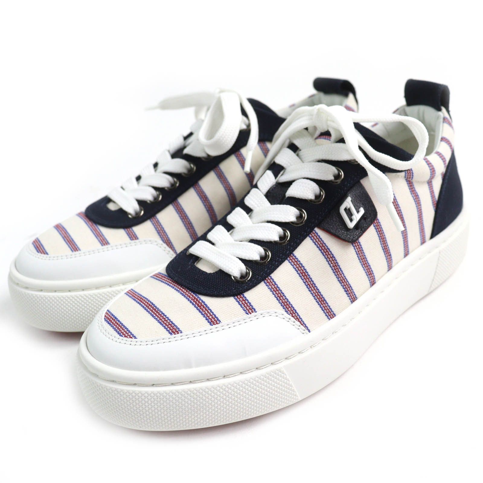 Christian Louboutin Christian Louboutin Christian Louboutin HAPPYRUI Canvas Leather Sneakers Canvas Shoes DUTY FREE for USA Size ONE SIZE - 1 Thumbnail