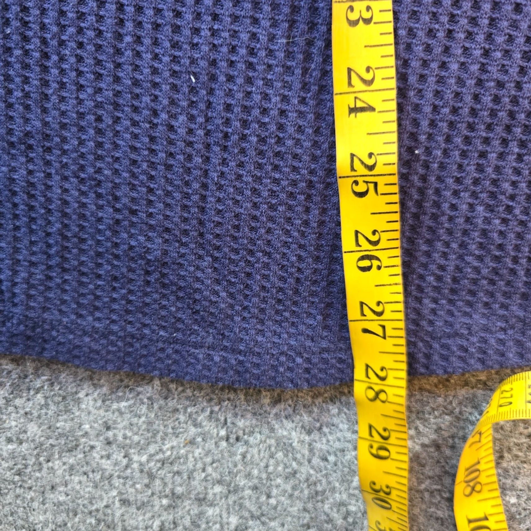 Soft Surroundings Soft Surroundings Blouse Shirt Womens Large Blue Waffle Knit Thermal Long Sleeve Round Neck Casual Business Travel Lightweight Fabric Knit Size L / US 10 / IT 46 - 7 Thumbnail