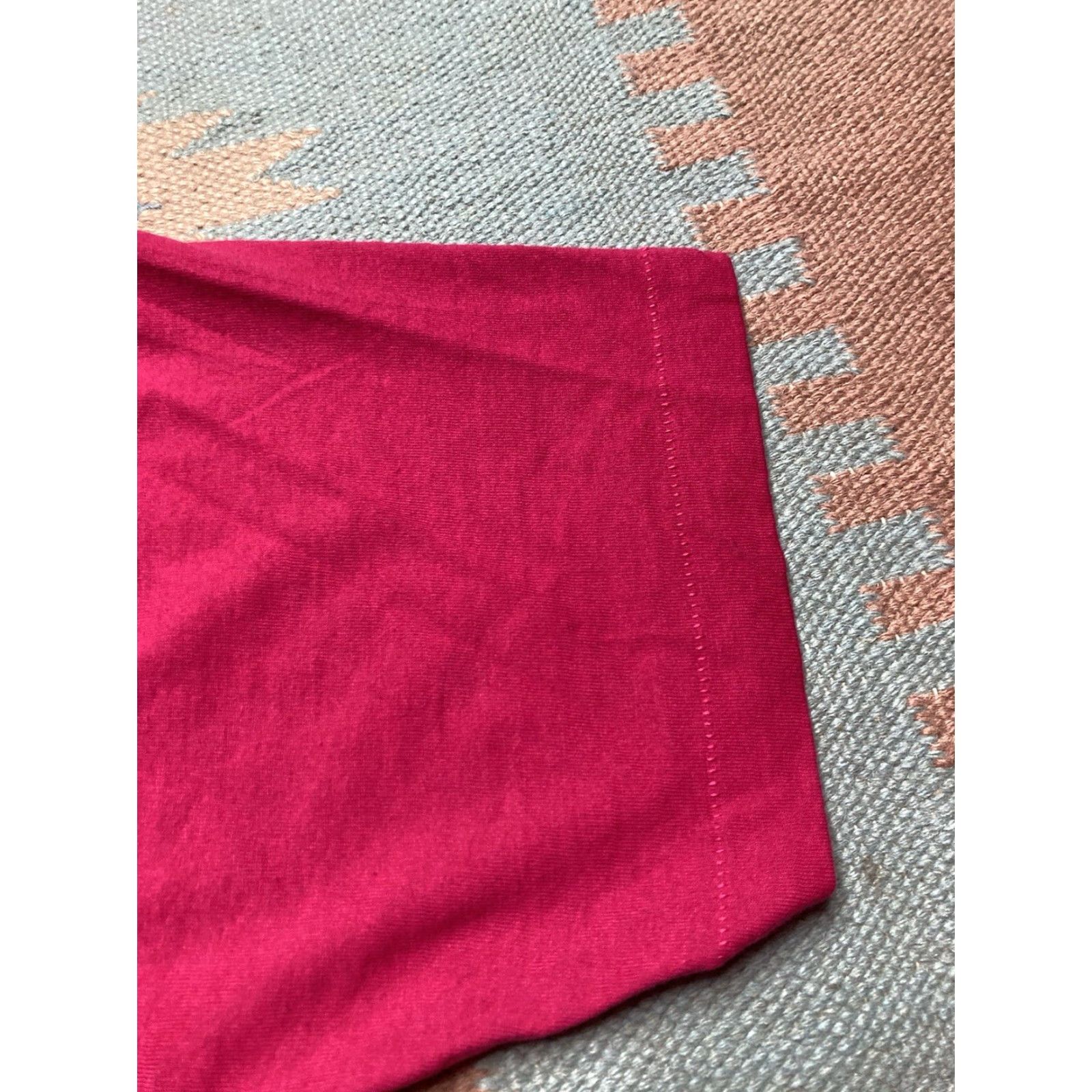 Fruit Of The Loom VINTAGE 80s 90s Fruit of the Loom T-Shirt Pink 2XL Men Regular Solid Size US XXL / EU 58 / 5 - 3 Thumbnail