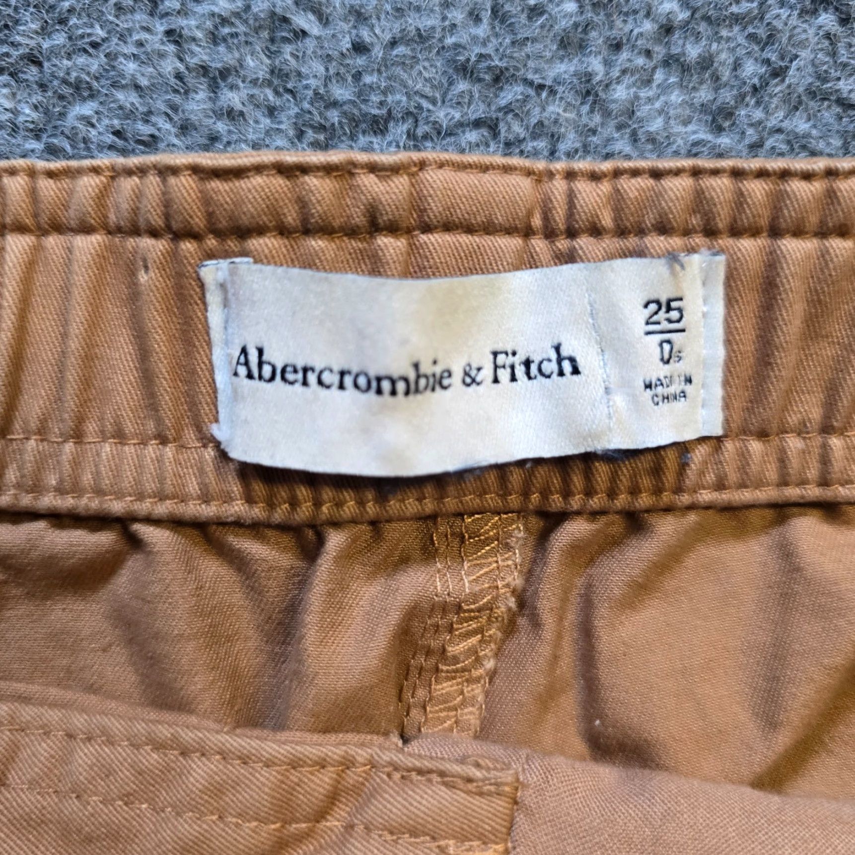 Abercrombie & Fitch Abercrombie & Fitch Pants Womens Size 25 Brown Cargo Canvas Straight Leg Casual Size 42" / US 20 - 4 Thumbnail