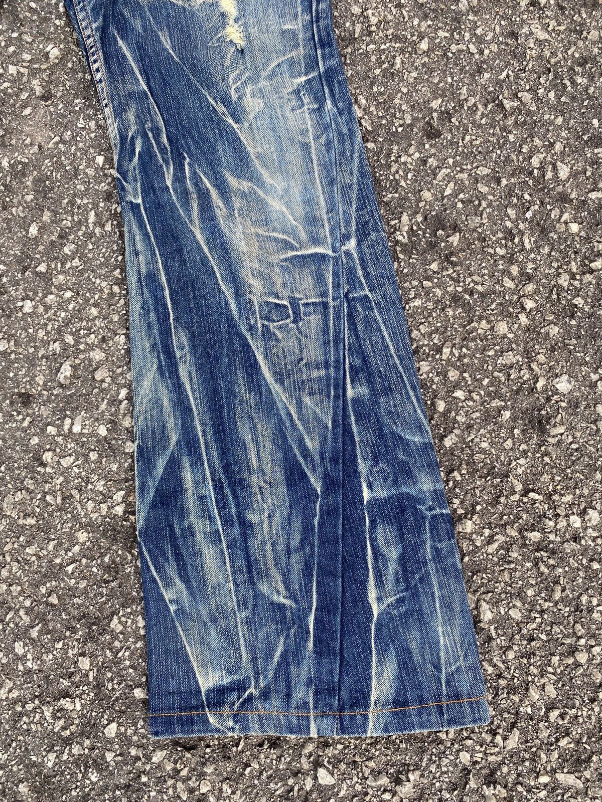 If Six Was Nine × Tornado Mart 2000s Nylaus Crew Claws Mark Design Flare Denim Size US 31 - 7 Thumbnail