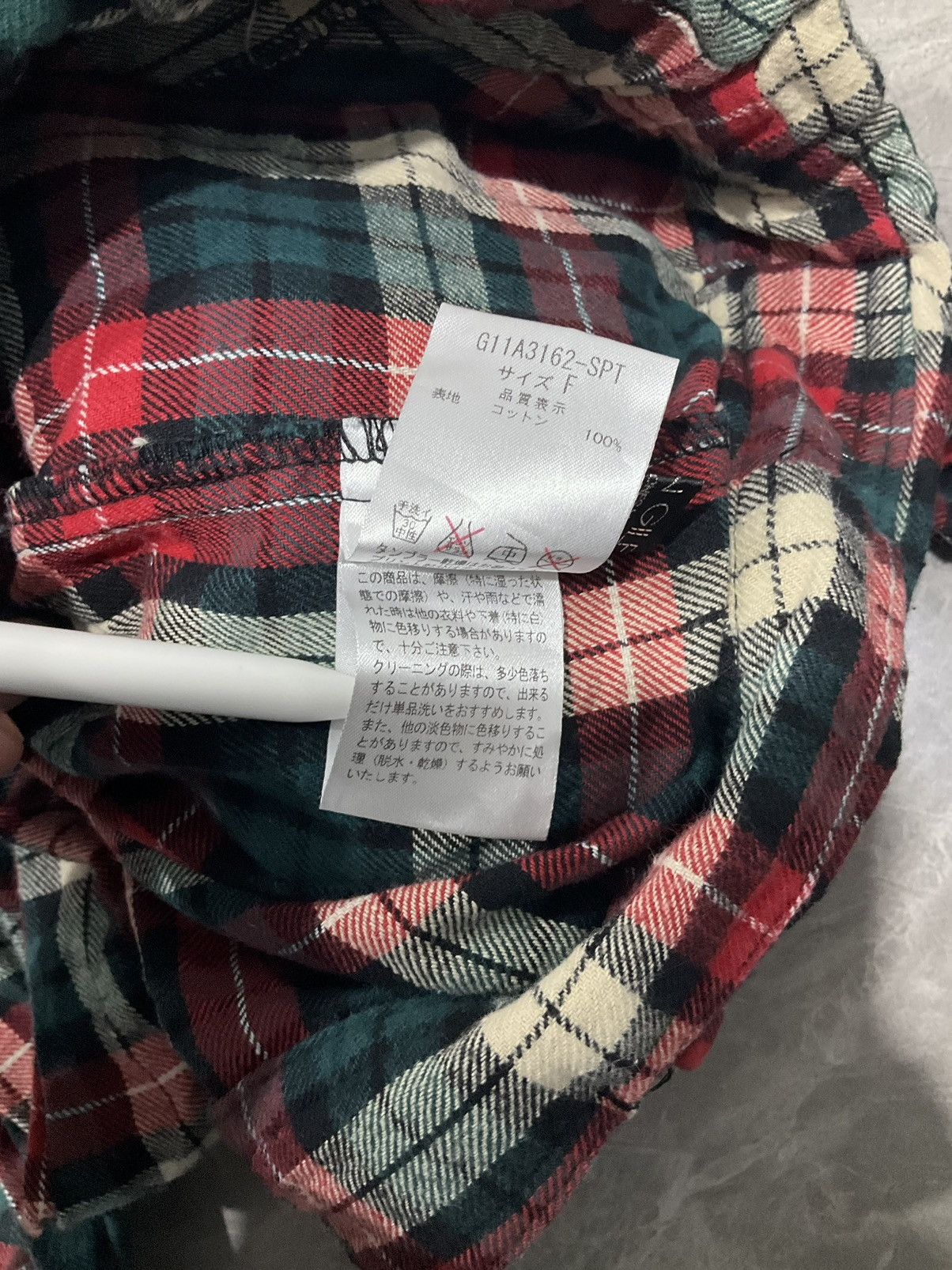 Japanese Brand Tie Front Skirt Flannel Size 28" / US 6 / IT 42 - 9 Thumbnail