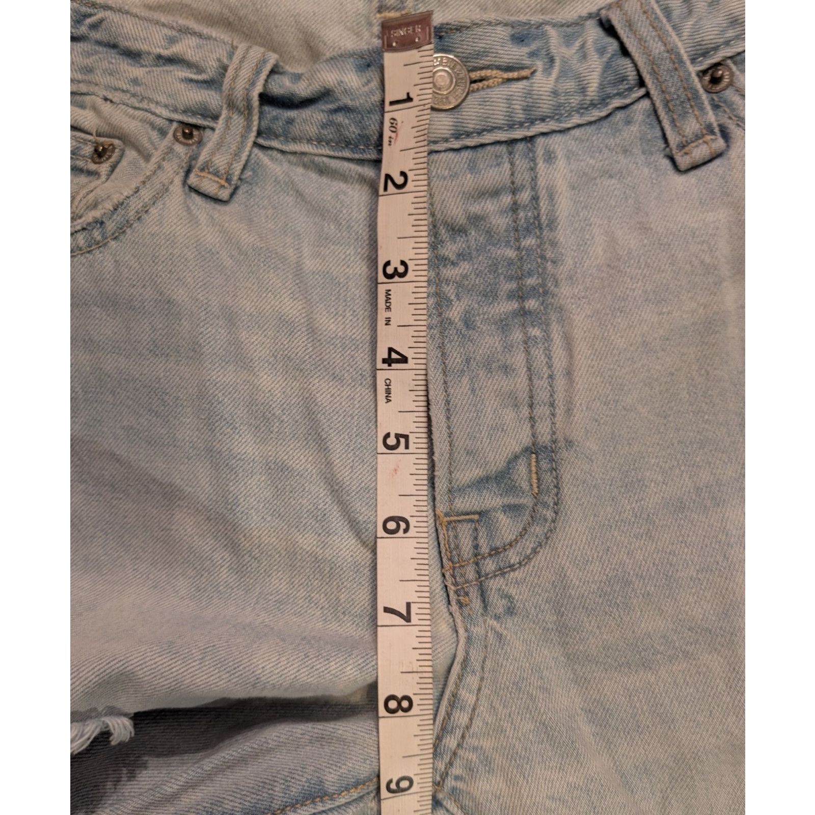 Abercrombie & Fitch Wms Abercrombie & Fitch Ames Slim Stone Jeans Distress Hole Size 27" / US 4 / IT 40 - 6 Thumbnail
