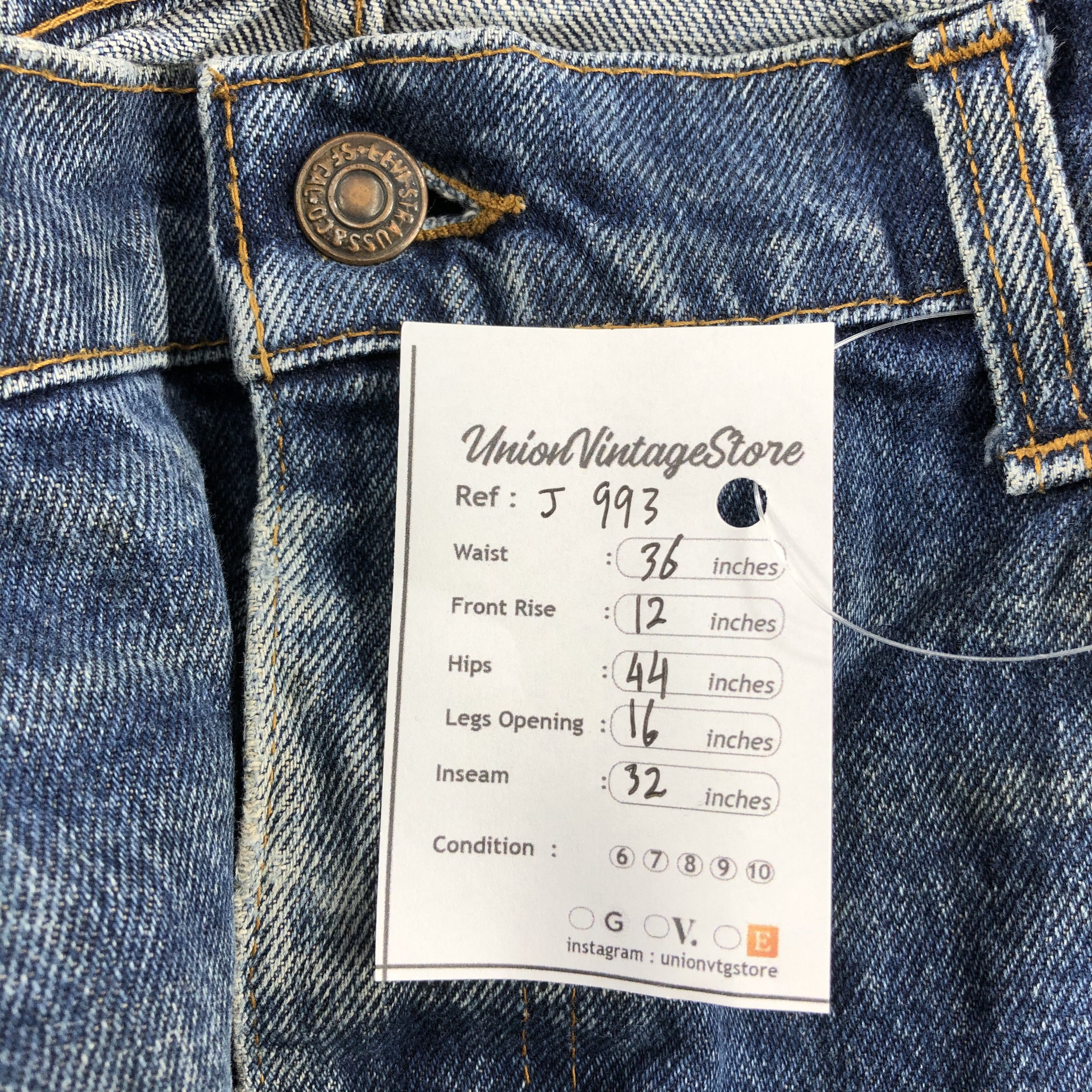 Levi's Rusty Levis Vintage Jeans Distressed Denim-J993 Size US 36 / EU 52 - 10 Thumbnail
