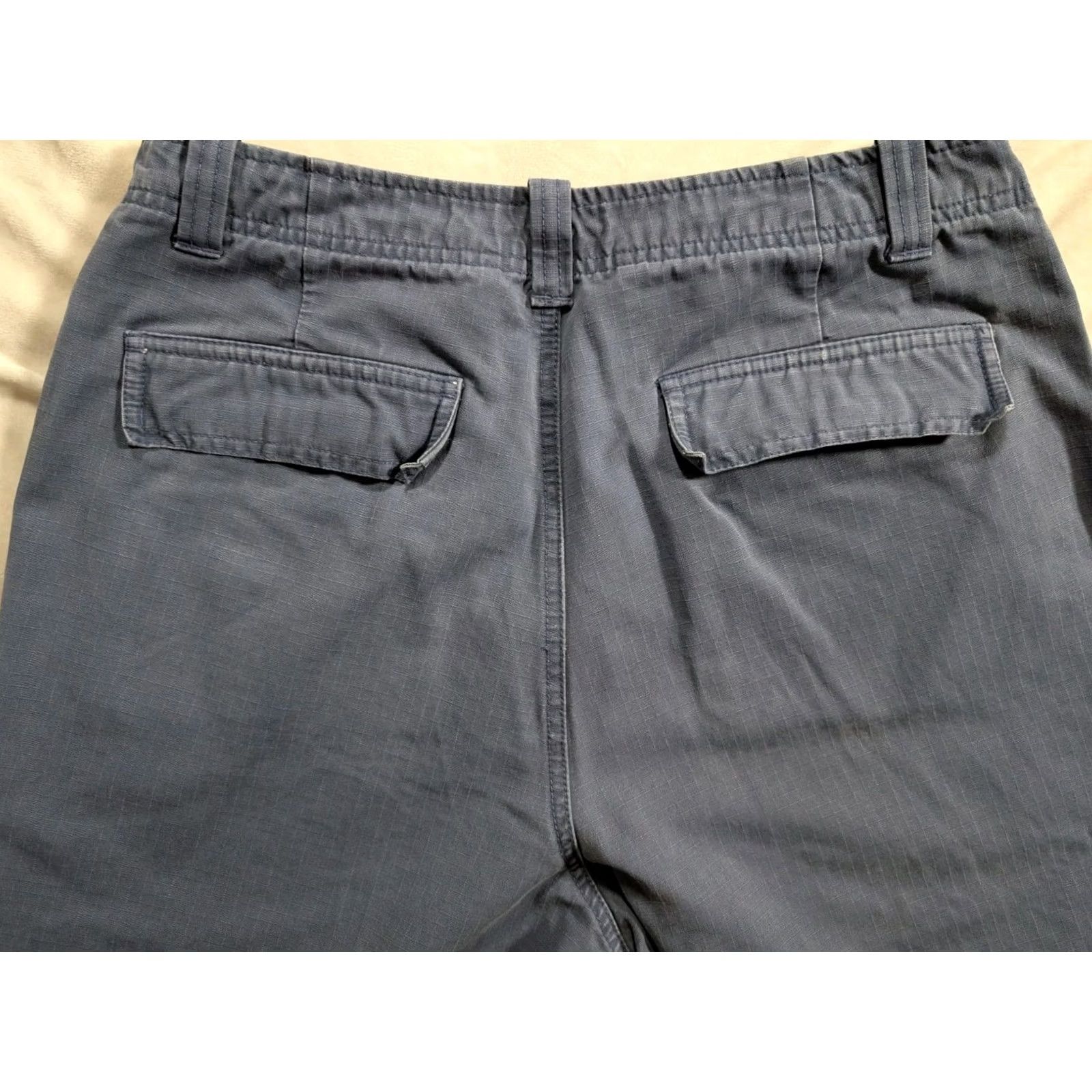 Vintage LL. Bean Ripstop Chino Pants Mens 30 Blue 100% Cotton Hiking Regular Fit Pants Size US 30 / EU 46 - 6 Thumbnail