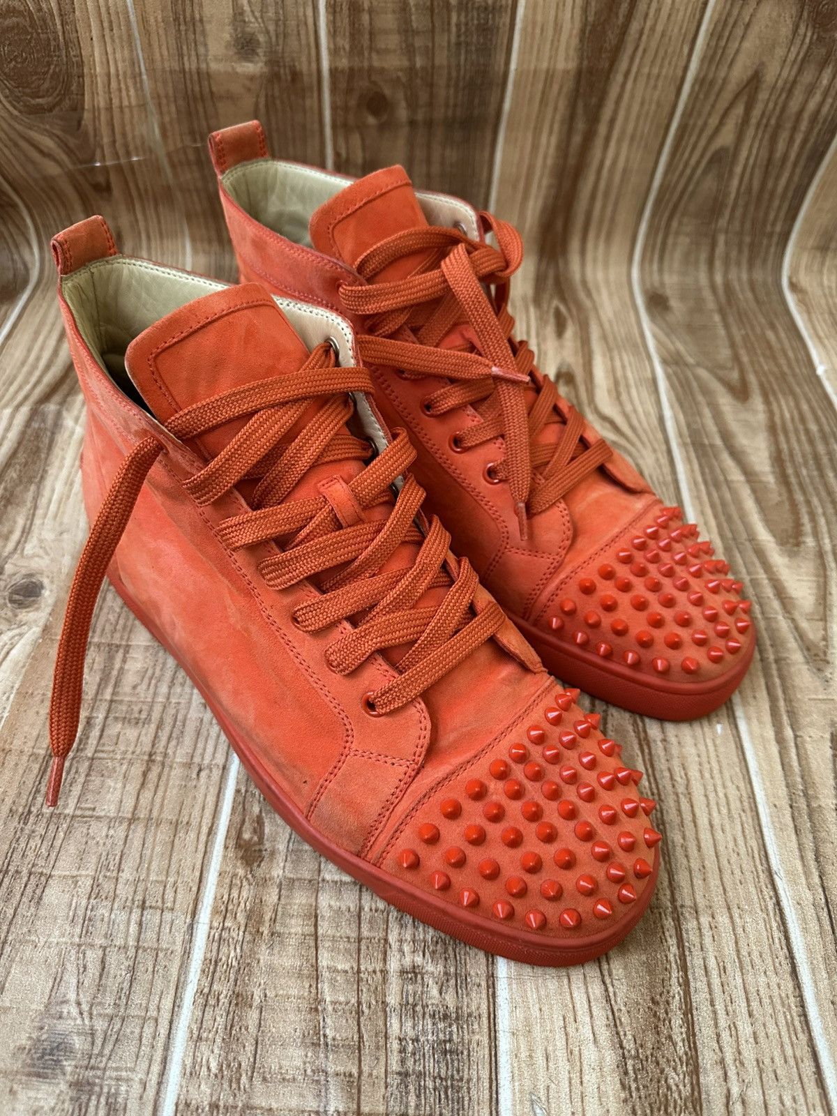 Christian Louboutin Christian Louboutin Louis Spikes Red Bottoms Sneakers Size US 11 / EU 44 - 1 Thumbnail