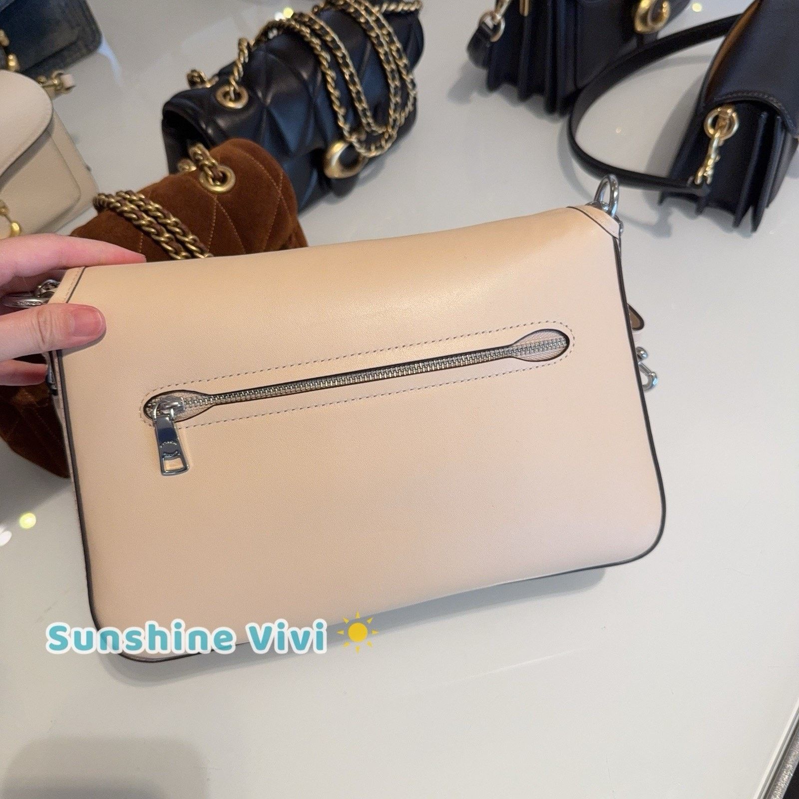 Coach NWT Coach Tabby Soft Leather Shoulder Bag C4823 LH/IVORY Size ONE SIZE - 3 Thumbnail