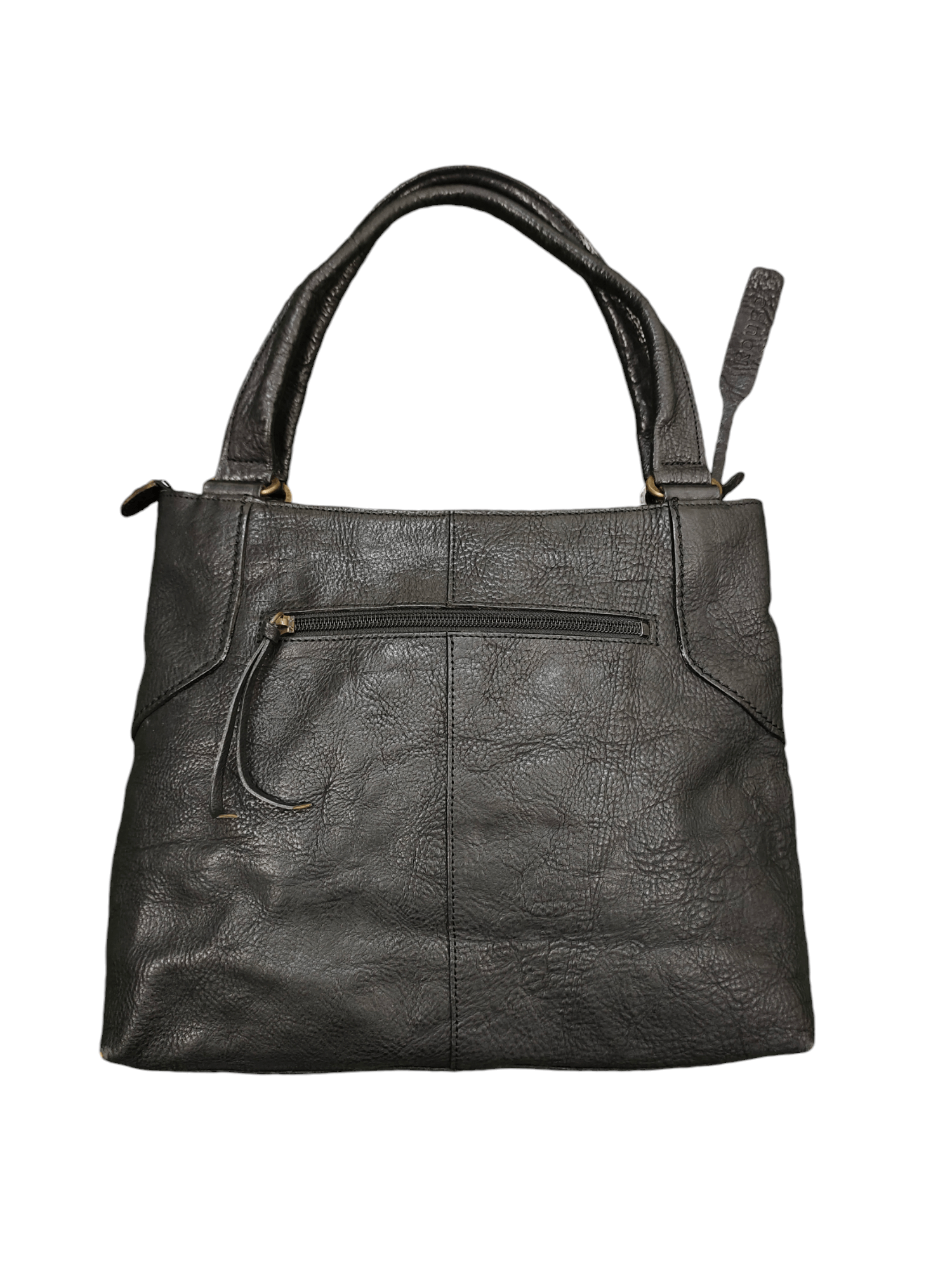 Comme des Garcons Vintage Rouge Japan Black Patina Leather Tote Bag Size ONE SIZE - 4 Thumbnail