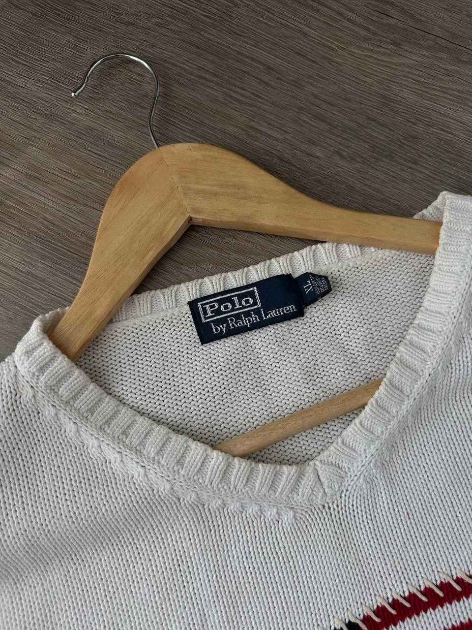 Polo Ralph Lauren Vintage Polo Ralph Lauren White USA Flag Sweater Size US S / EU 44-46 / 1 - 6 Thumbnail