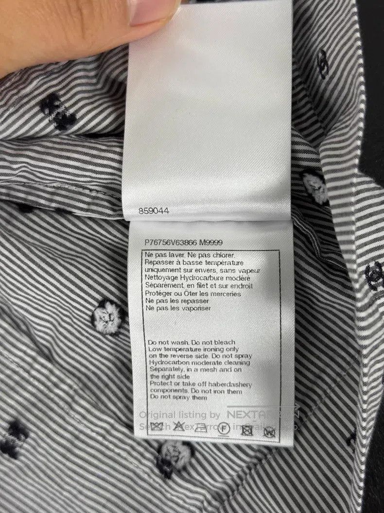 Chanel Chanel Black and white striped embroidered logo short-slee Size XS / US 0-2 / IT 36-38 - 6 Thumbnail
