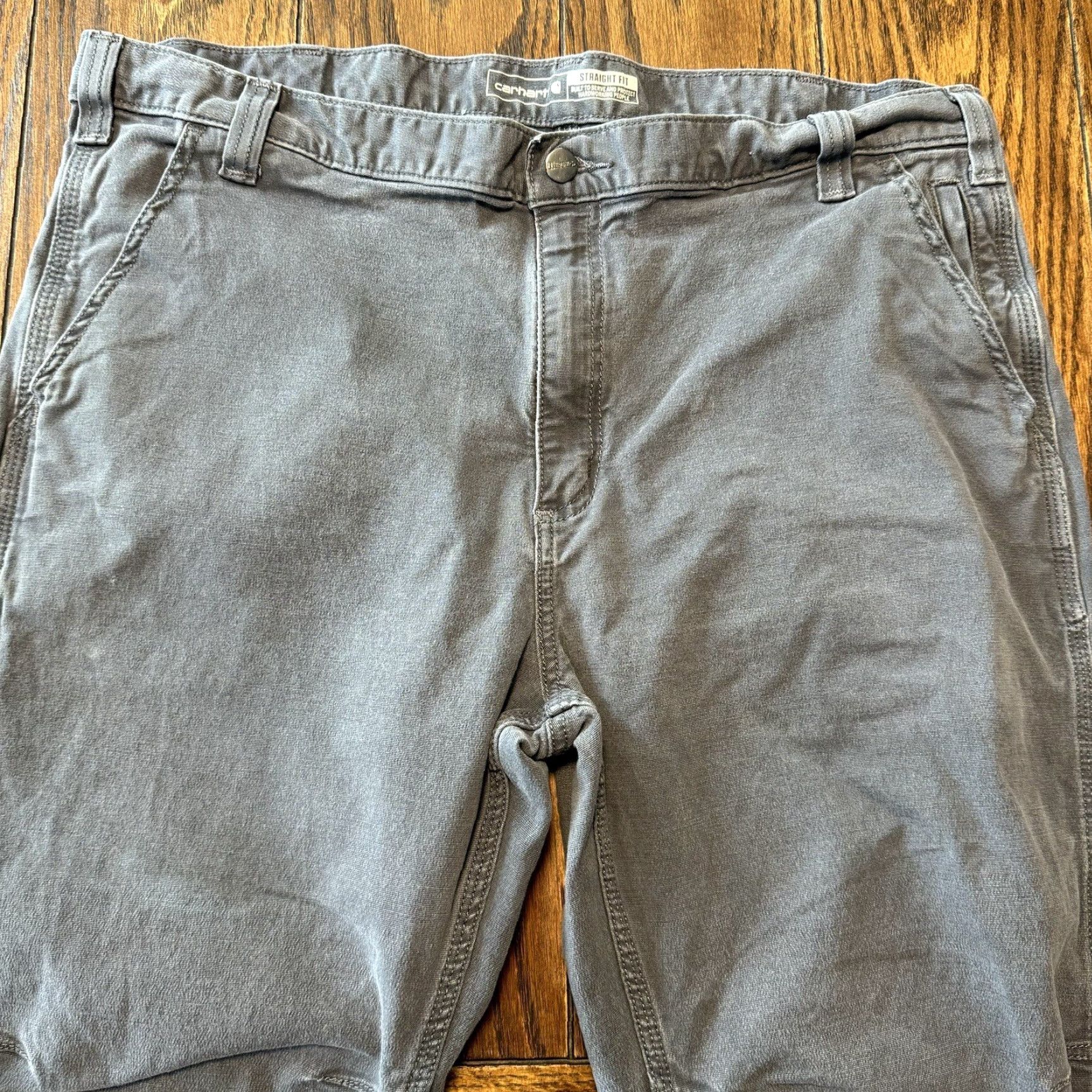 Carhartt Carhartt Pants 40x30 Gray Rugged Flex Straight Fit Canvas 5 Pocket Tapered Work Mens Size US 40 / EU 56 - 3 Thumbnail