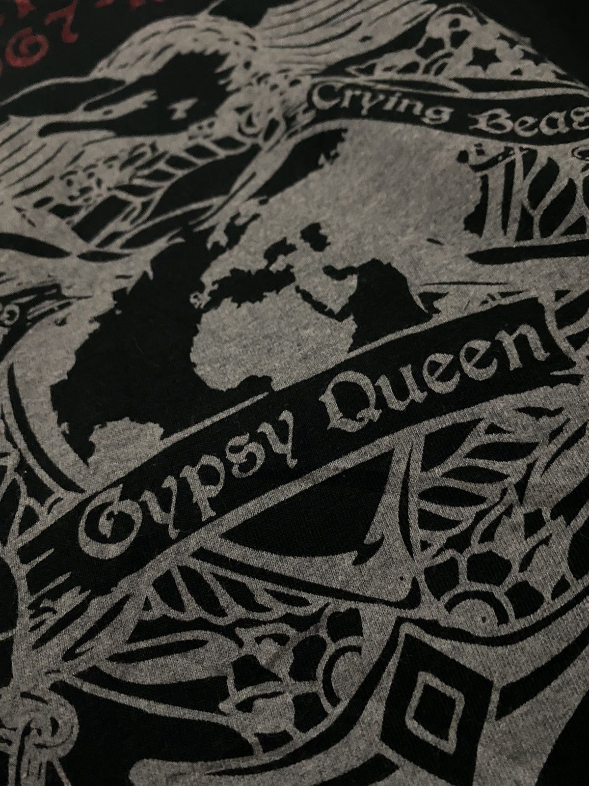 Japanese Brand Japan CRAZY DEVIL Eagle Gypsy Queen V Neck Tee Size US L / EU 52-54 / 3 - 3 Thumbnail