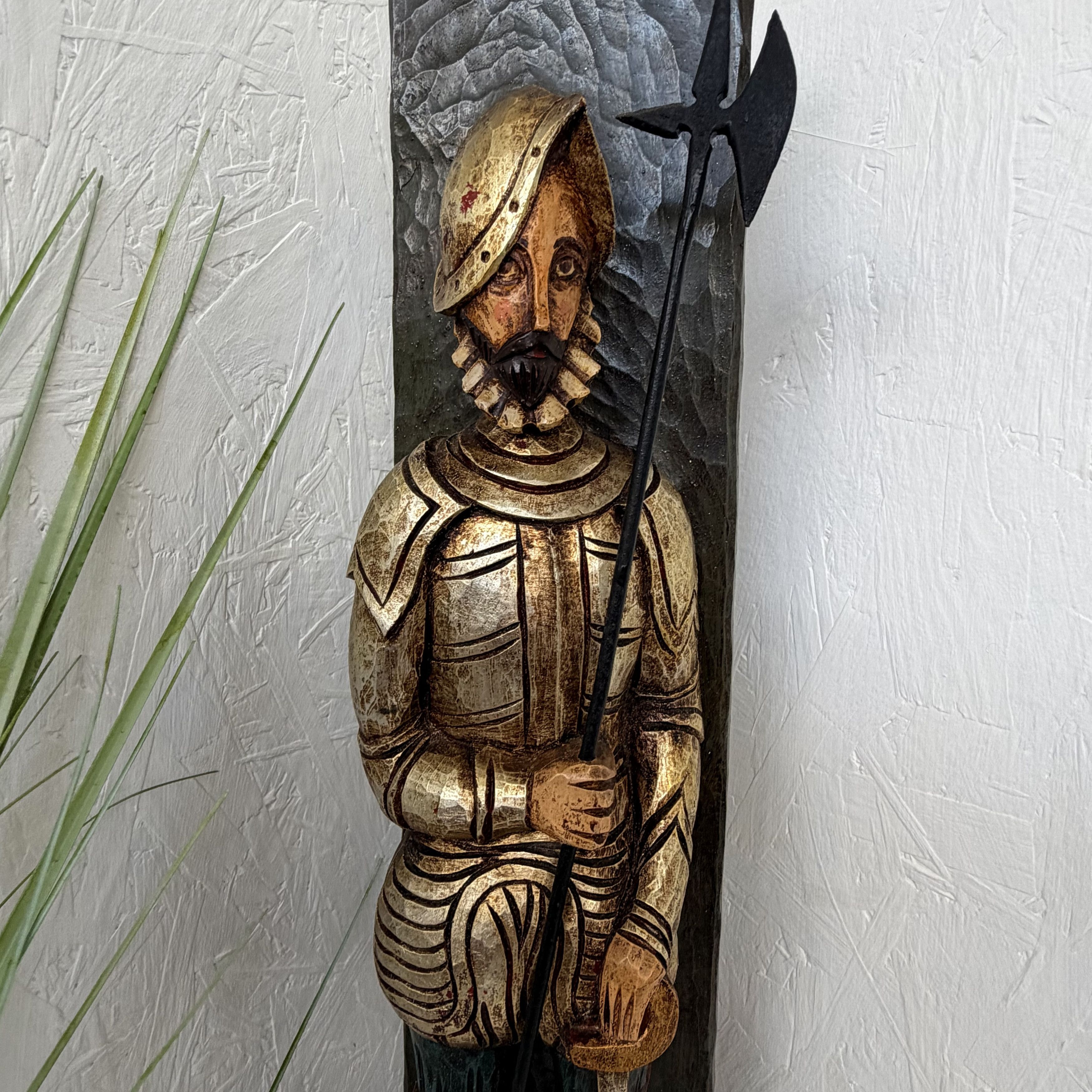 Vintage Vintage Hand Carved Wooden Pizarro Figure Spanish Size ONE SIZE - 5 Thumbnail