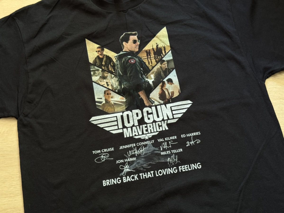 Gildan Gildan Top Gun Movie Aviations Tom Cruise Rare T-Shirt Size US XL / EU 56 / 4 - 2 Thumbnail