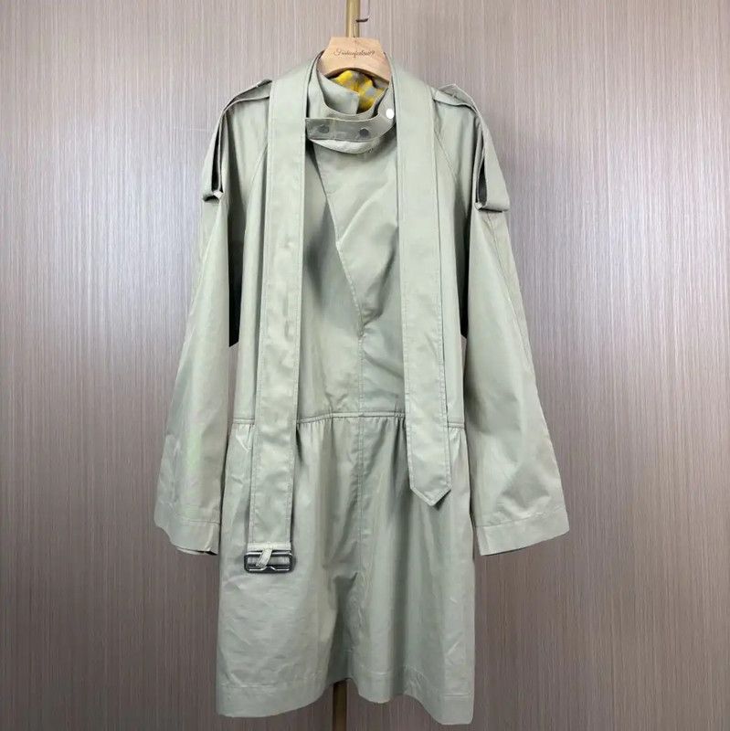 Burberry Burberry Women's Light Green Cotton Trench Coat Size XS / US 0-2 / IT 36-38 - 1 Thumbnail