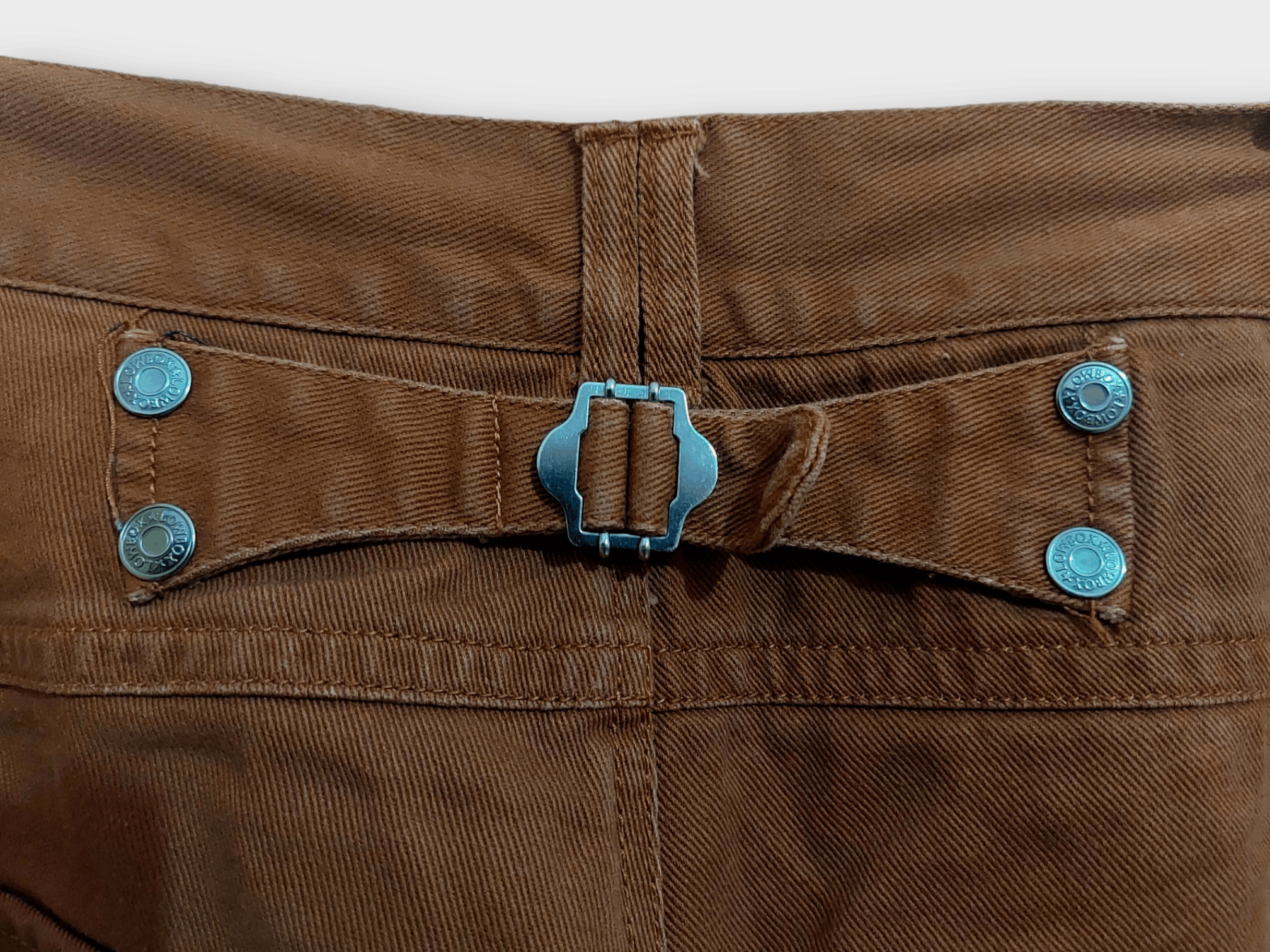 LOWBOX Lowbox Faded Buckle Back Jeans Size US 30 / EU 46 - 3 Thumbnail